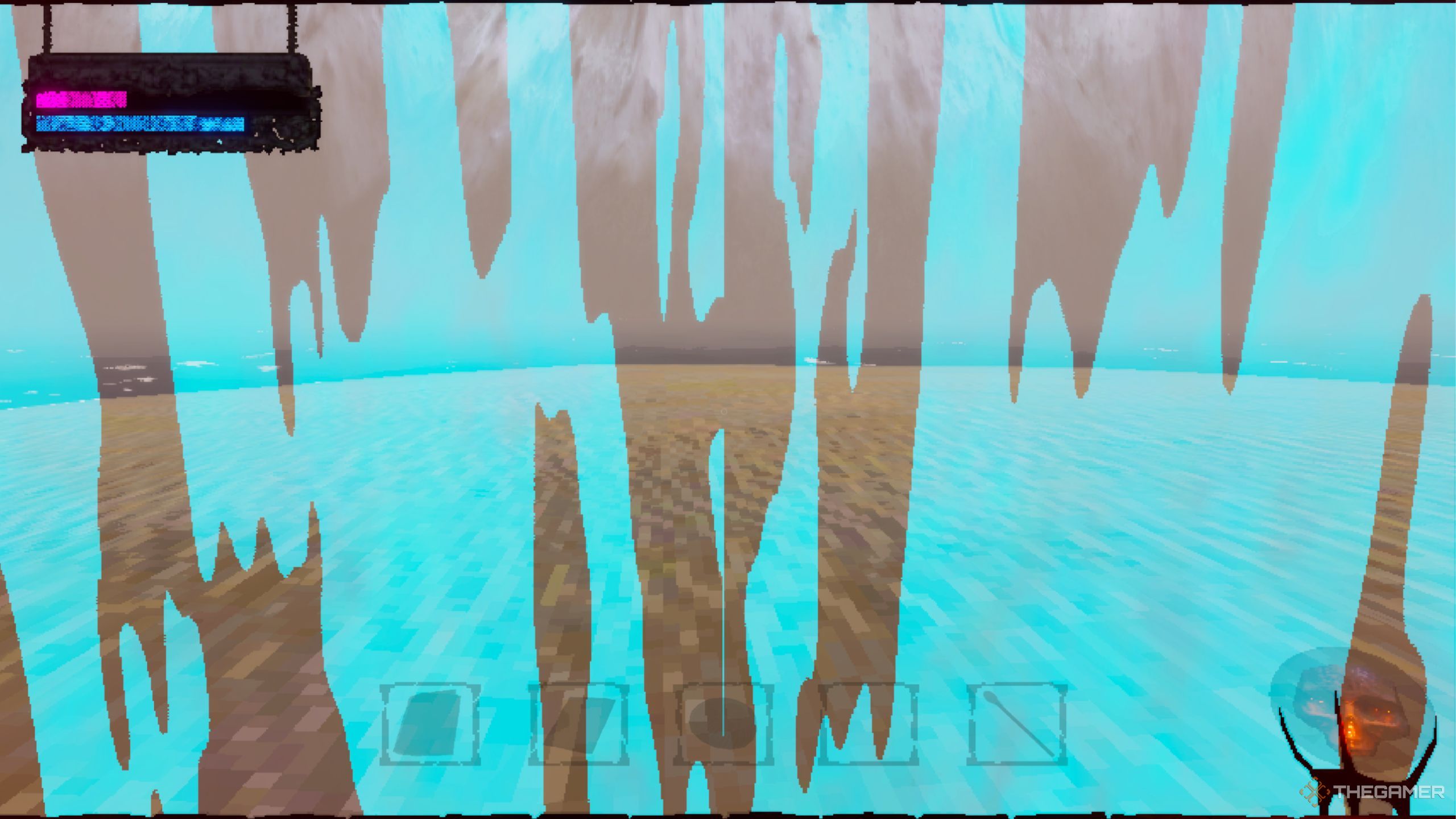 Mage Arena showing animation to recall to base.