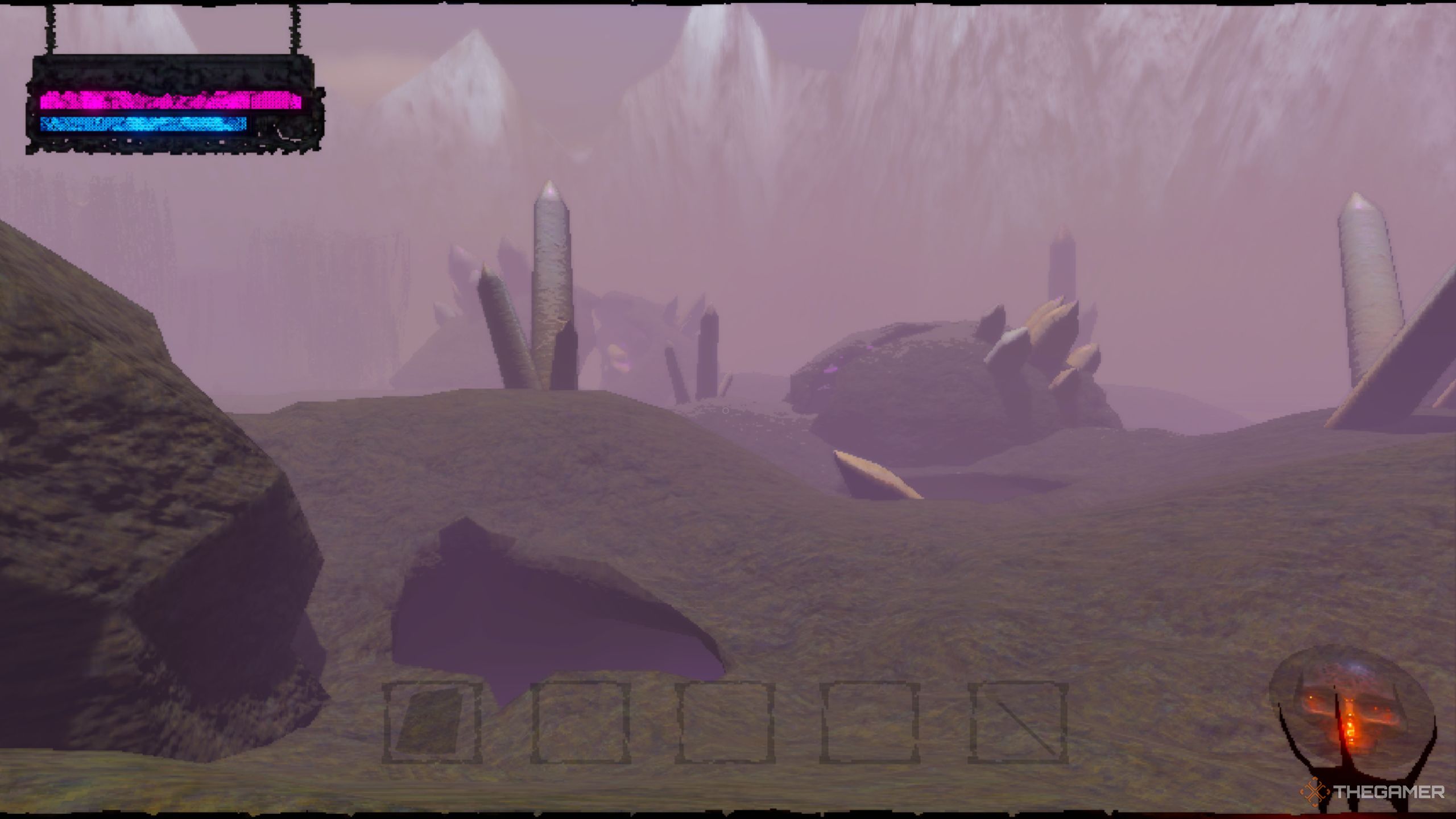 Mage Arena showing crystal biome.