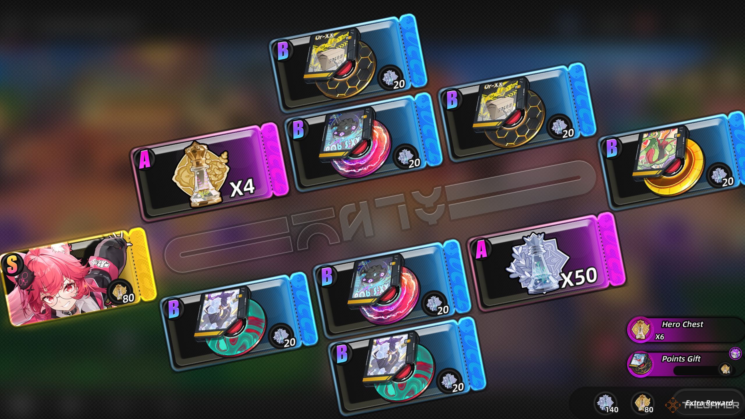 Neverness To Everness showing a multi with S-rank characters.