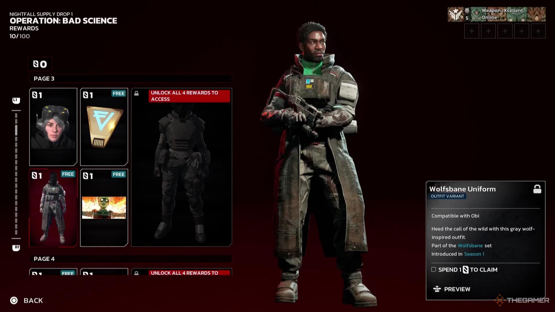One of the Supply Pass skins in The Killing Floor 3.