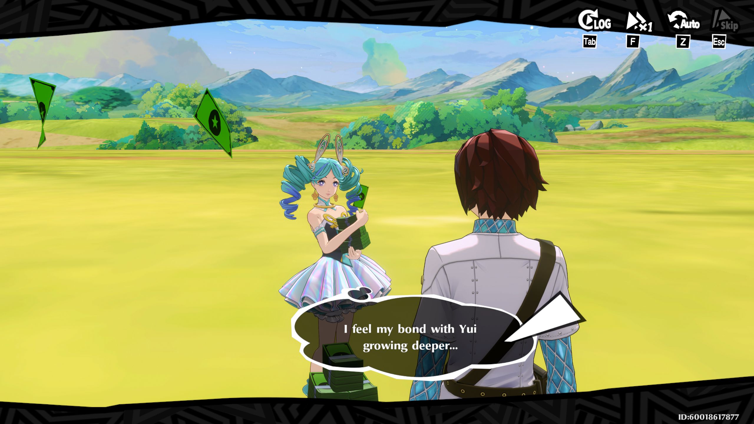 Main Character forming a Synergy Bond with Yui in Persona 5: The Phantom X.