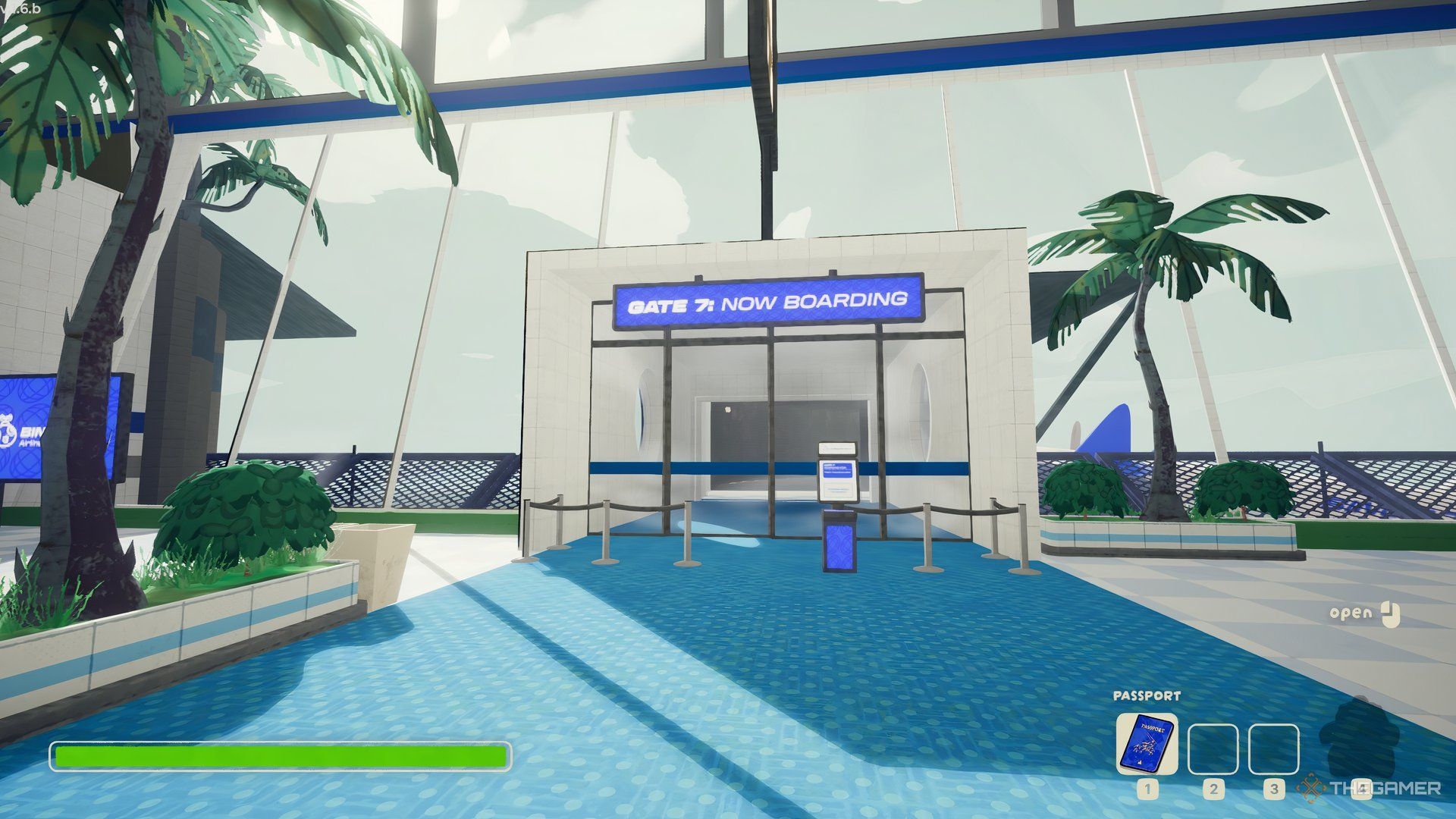 Player in the main lobby of Peak. 