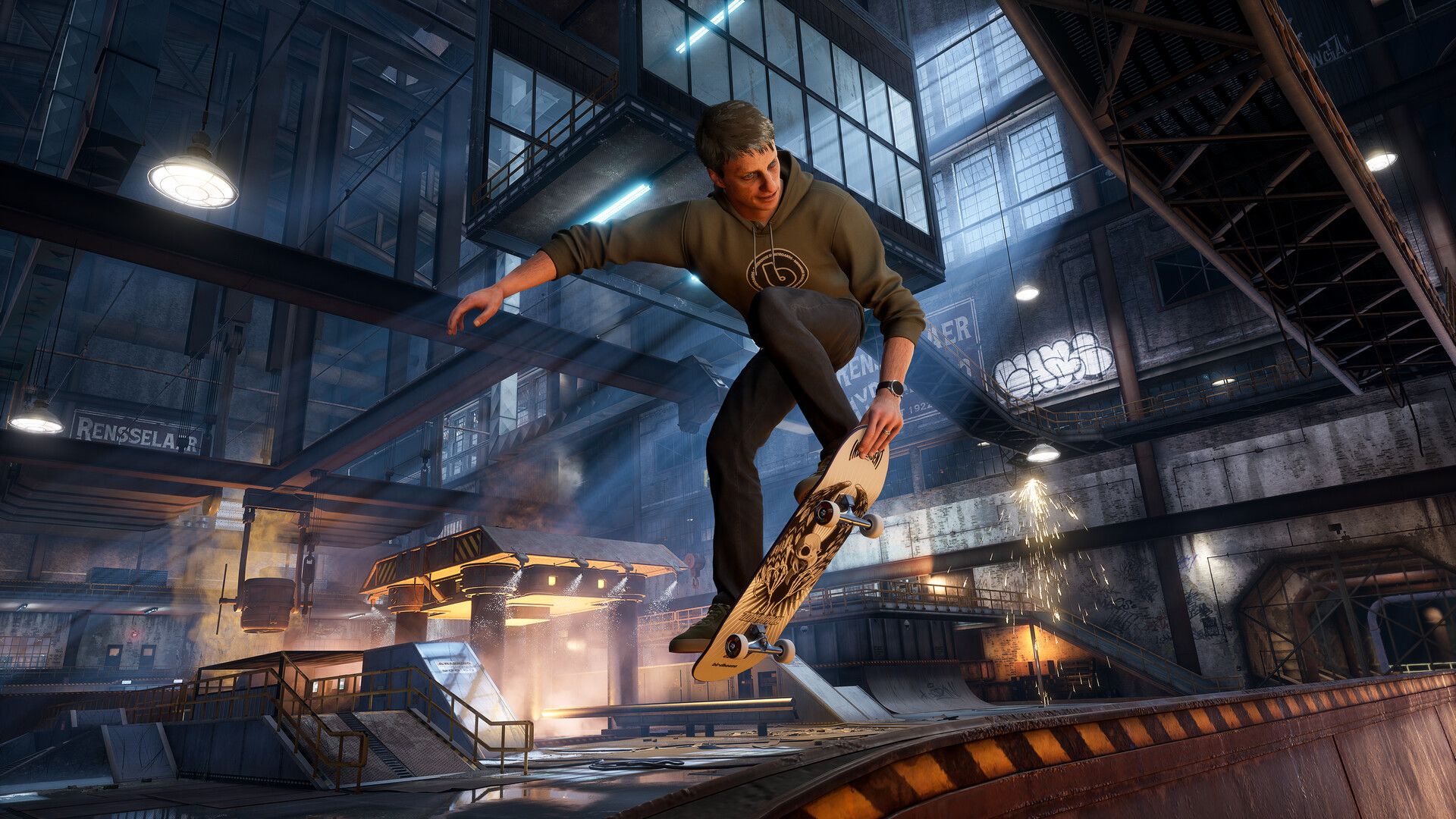 Tony Hawk in Foundry in Tony Hawk's Pro Skater 3+4.