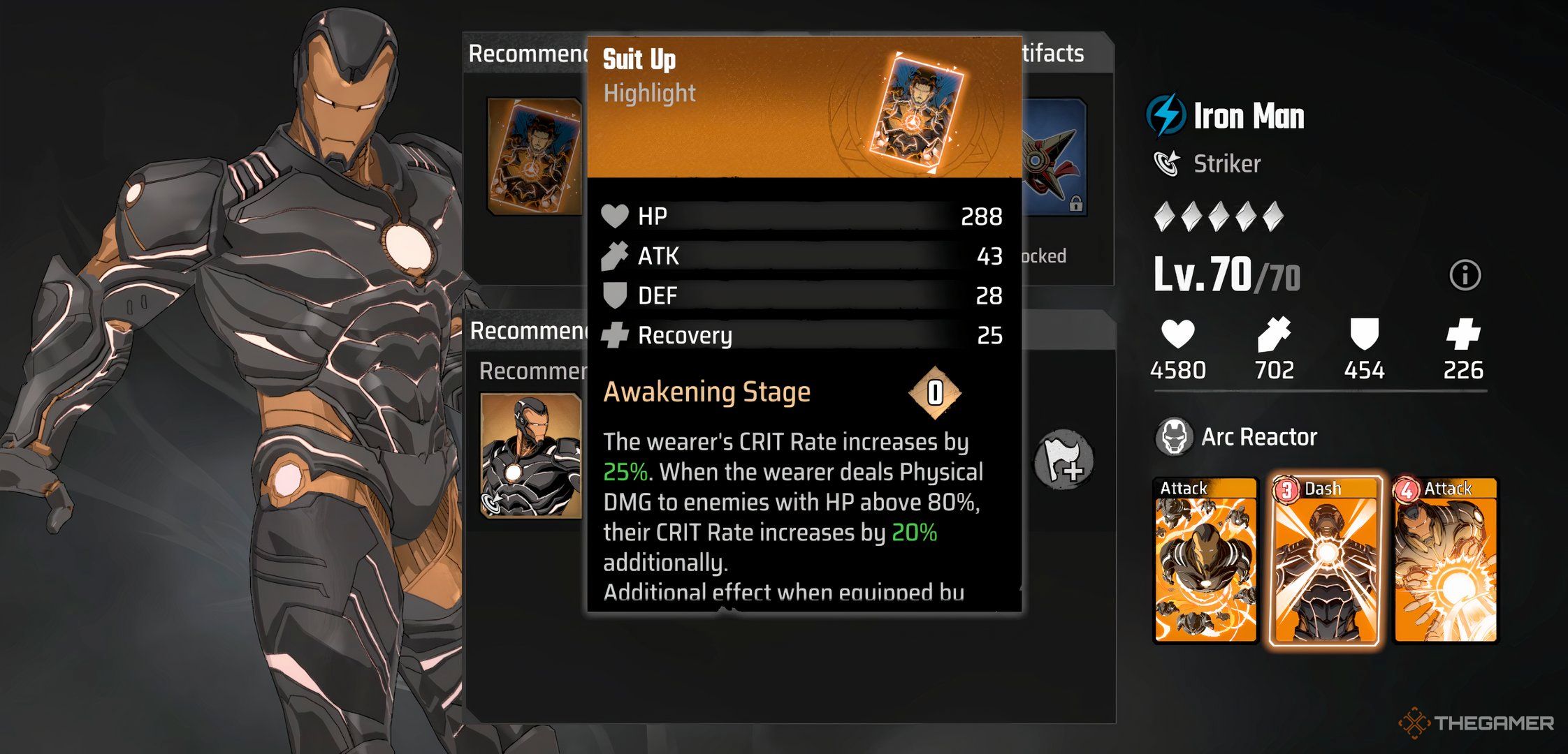 Suit Up Highlight for Iron Man in Marvel Mythic Mayhem.