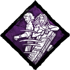Teamwork Throw Down Perk Icon for Dead By Daylight.