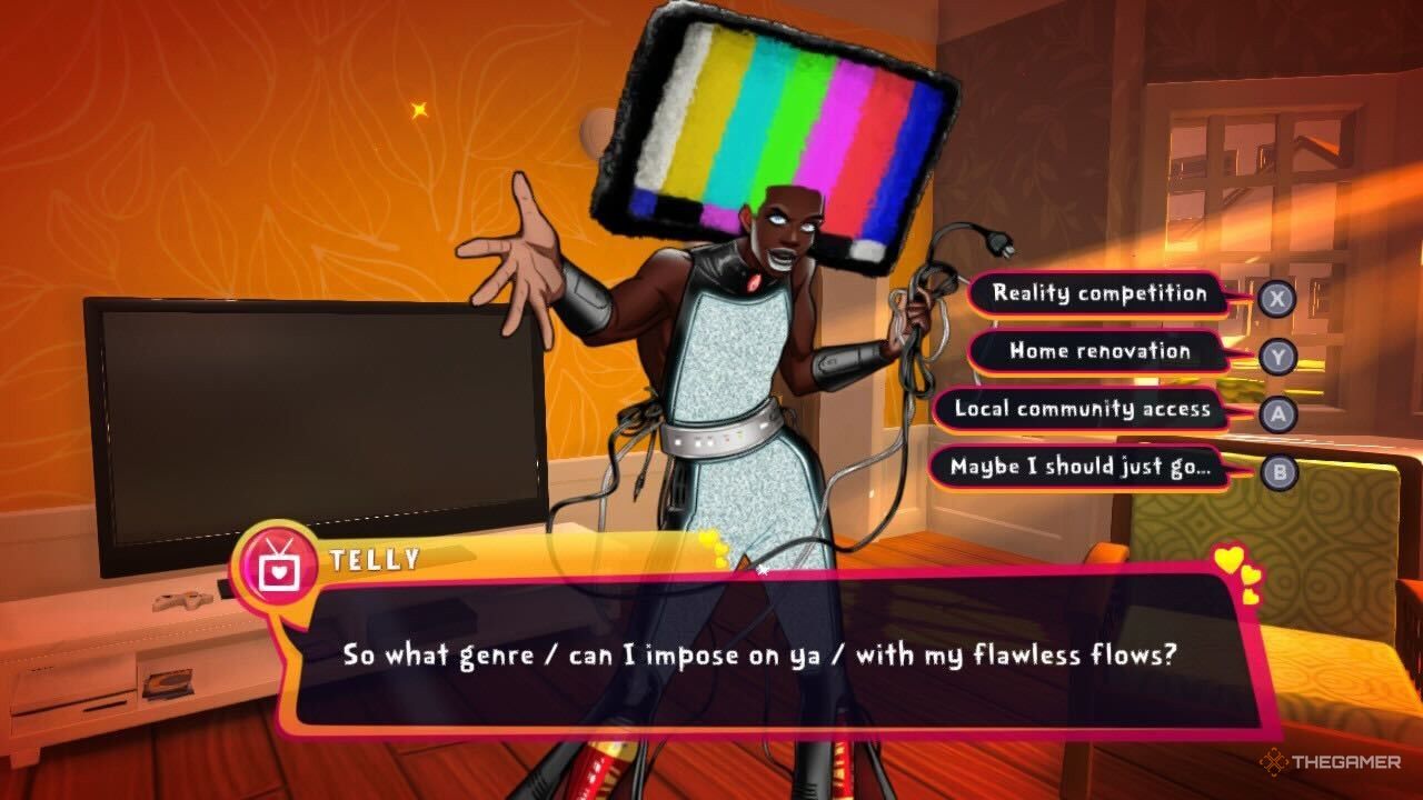 The first time you watch TV with Telly in Date Everything!