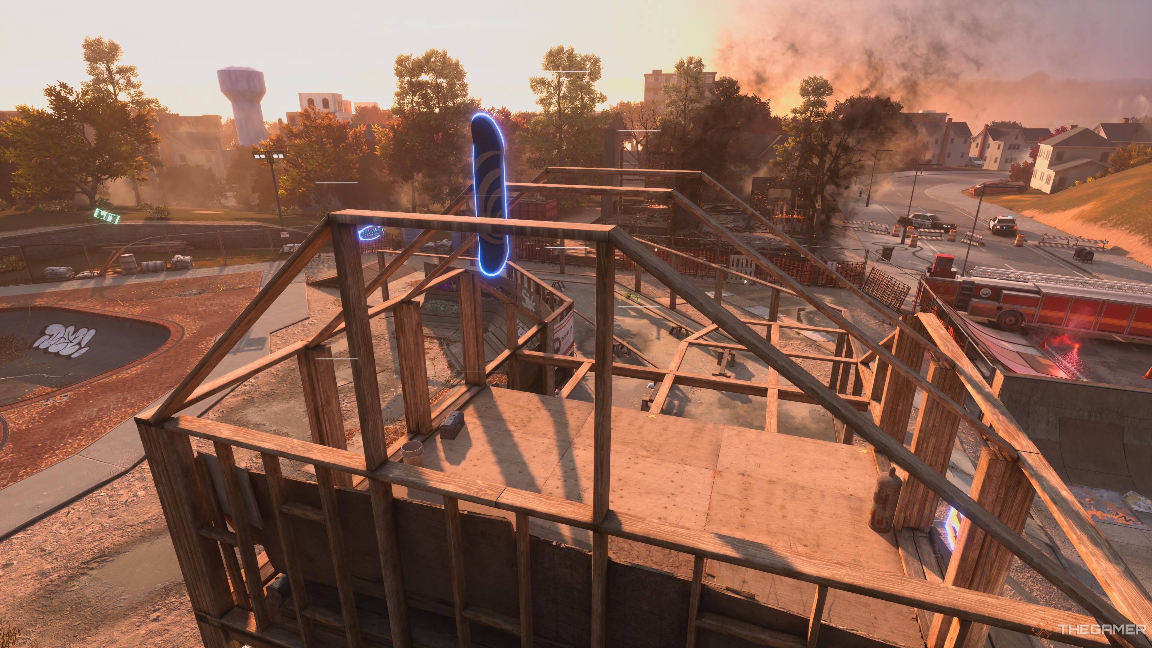 The hidden deck in Suburbia in Tony Hawk's Pro Skater 3+ 4.-2