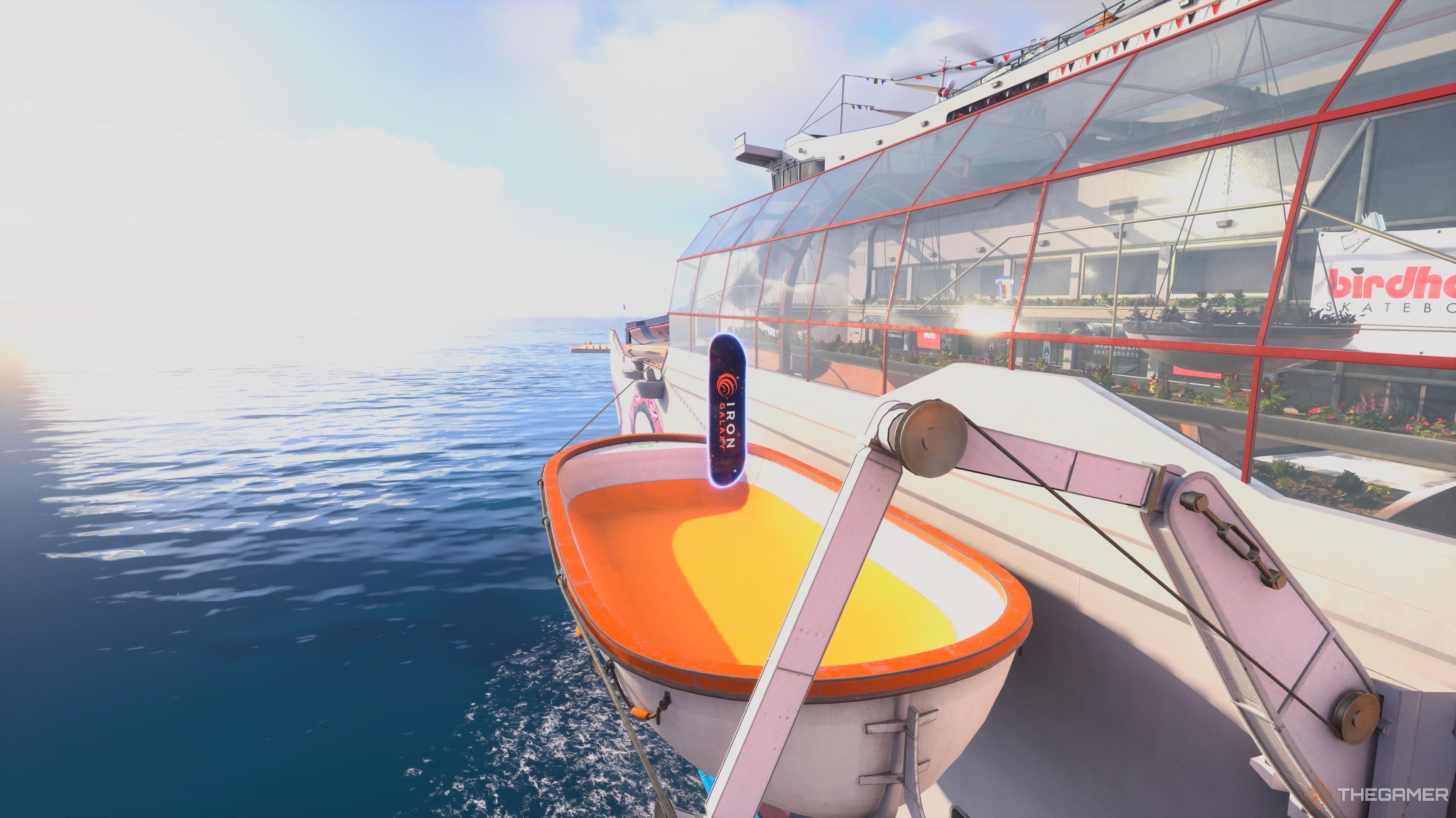 The hidden deck on the Cruise Ship in Tony Hawk's Pro Skater 3+ 4.-2