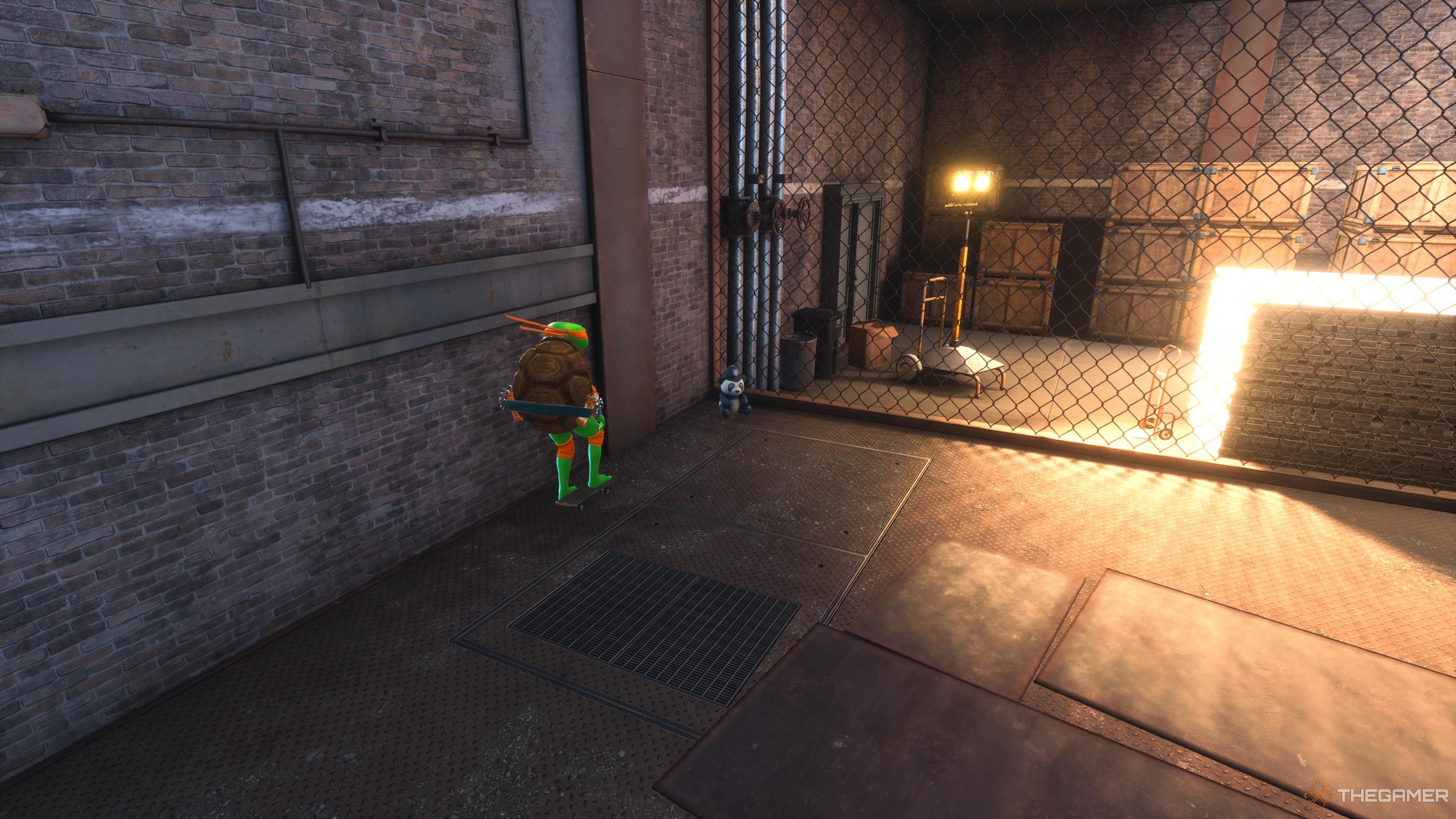 The Panda in the corner of the Foundry stage of Tony Hawk's Pro Skater 3 + 4.