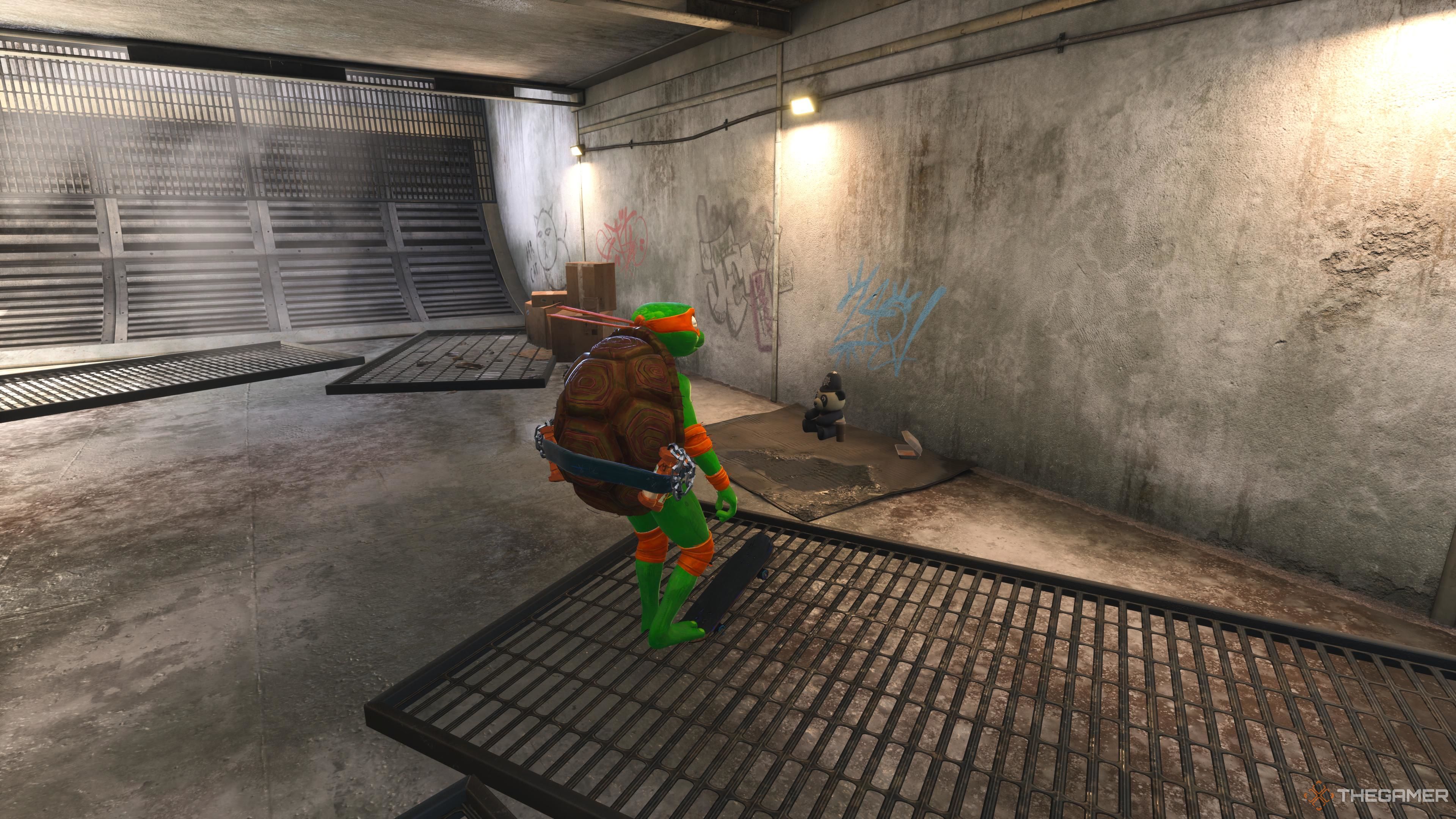 The Panda in the Los Angeles halfpipe in Tony Hawk's Pro Skater 3 + 4.