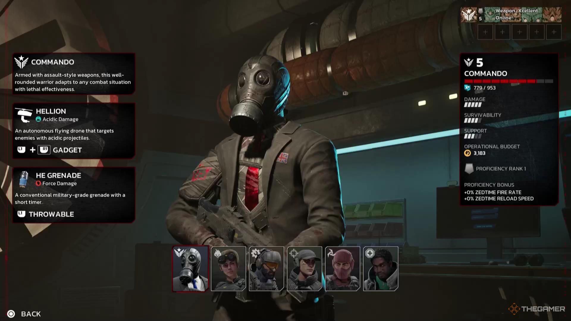 The Specialist select screen in The Killing Floor 3.
