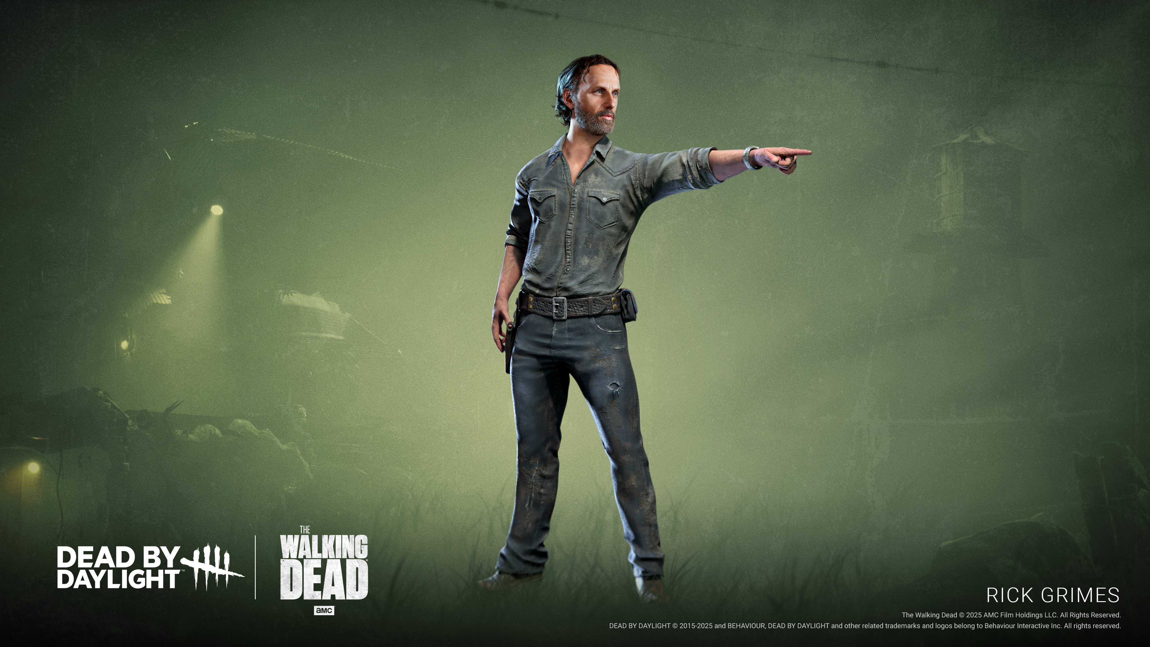 The Walking Dead's Rick Grimes in Dead by Daylight. 