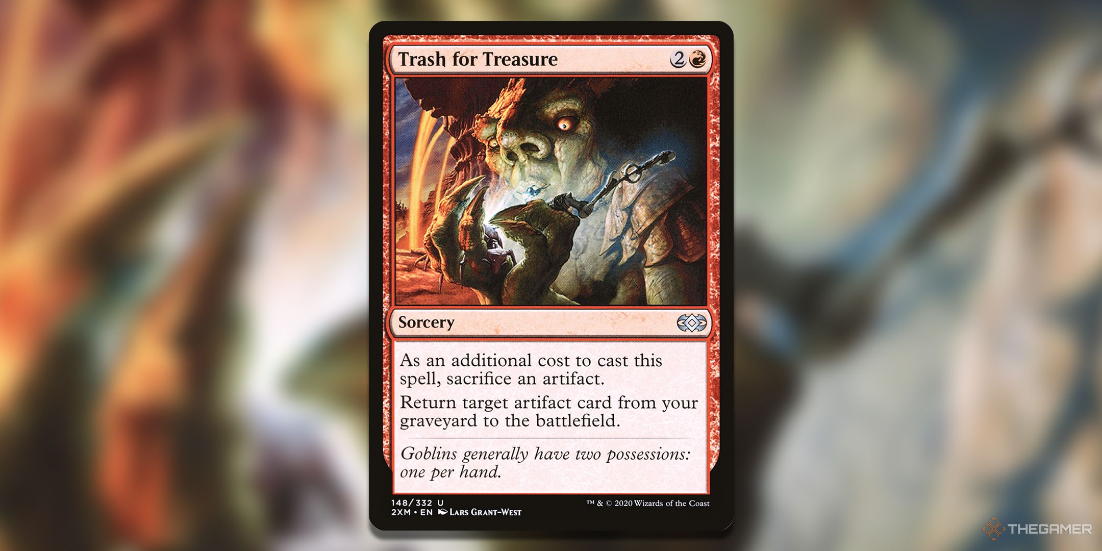 The Trash for Treasure card, from Magic: The Gathering's Double Masters set.