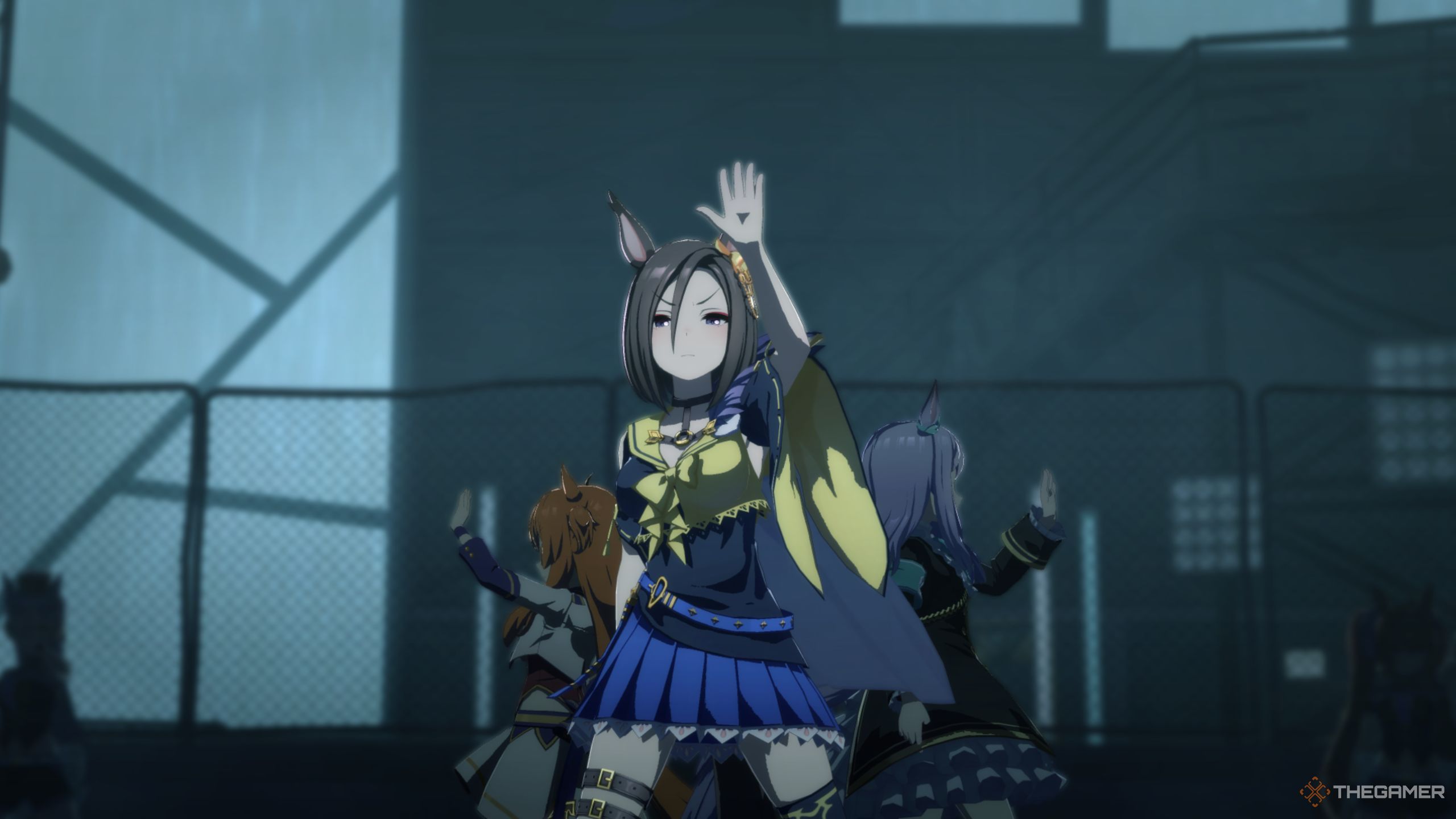 Umamusume Pretty Derby Air Groove in the front during a concert.
