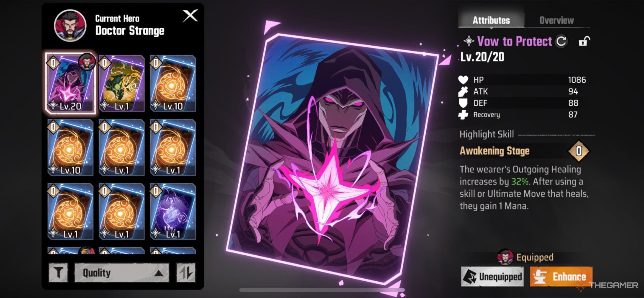 Vow To Protect in Marvel Mystic Mayhem.