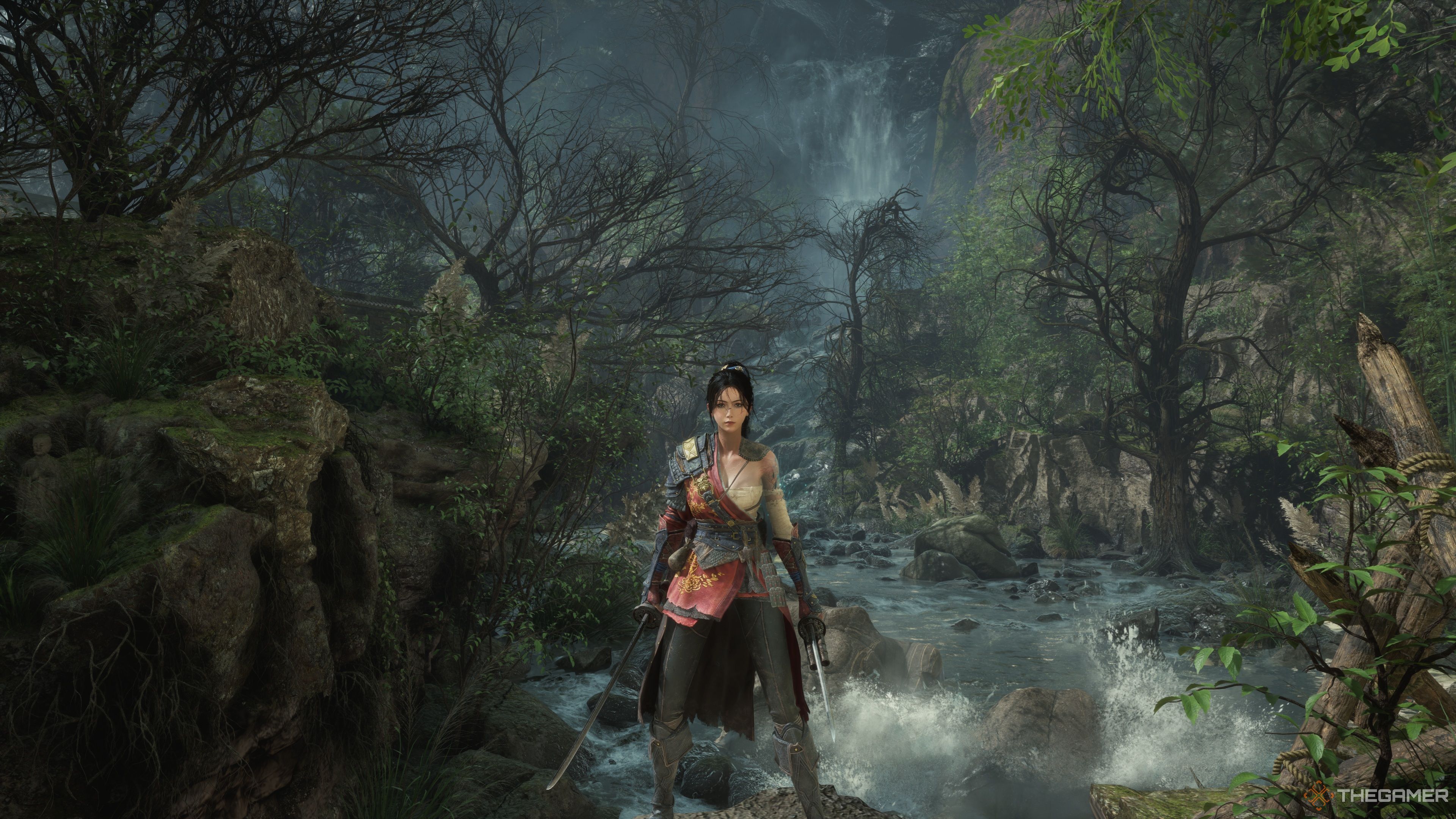 Bai Wuchang wielding the Firearm Blades in Wuchang: Fallen Feathers.