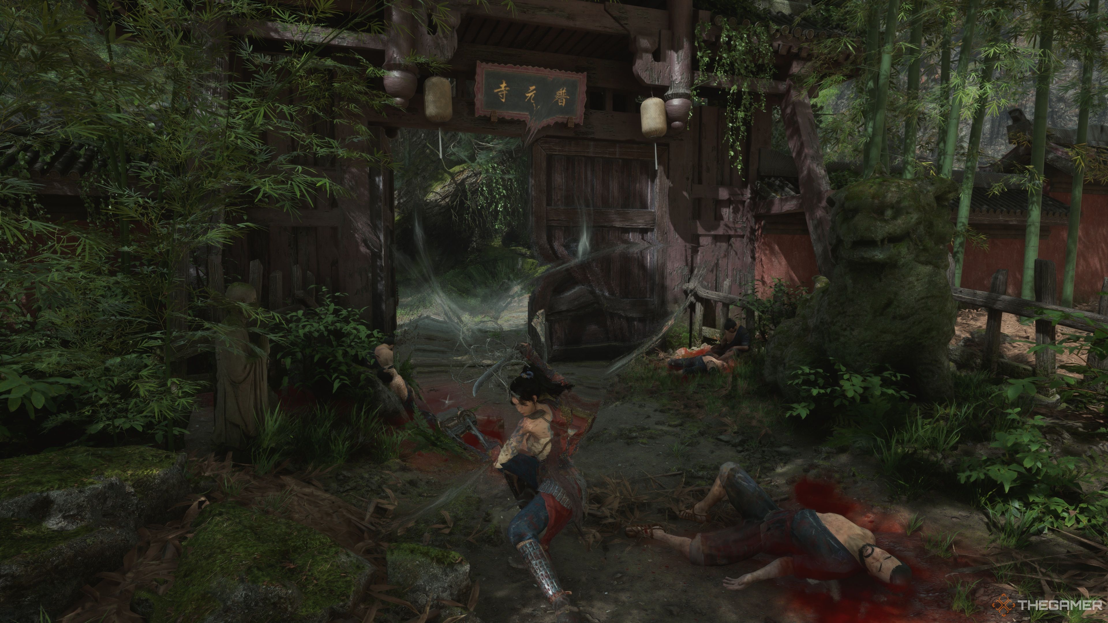 Bai Wuchang charging up a Heavy Attack with her Firearm Blades in Wuchang: Fallen Feathers.
