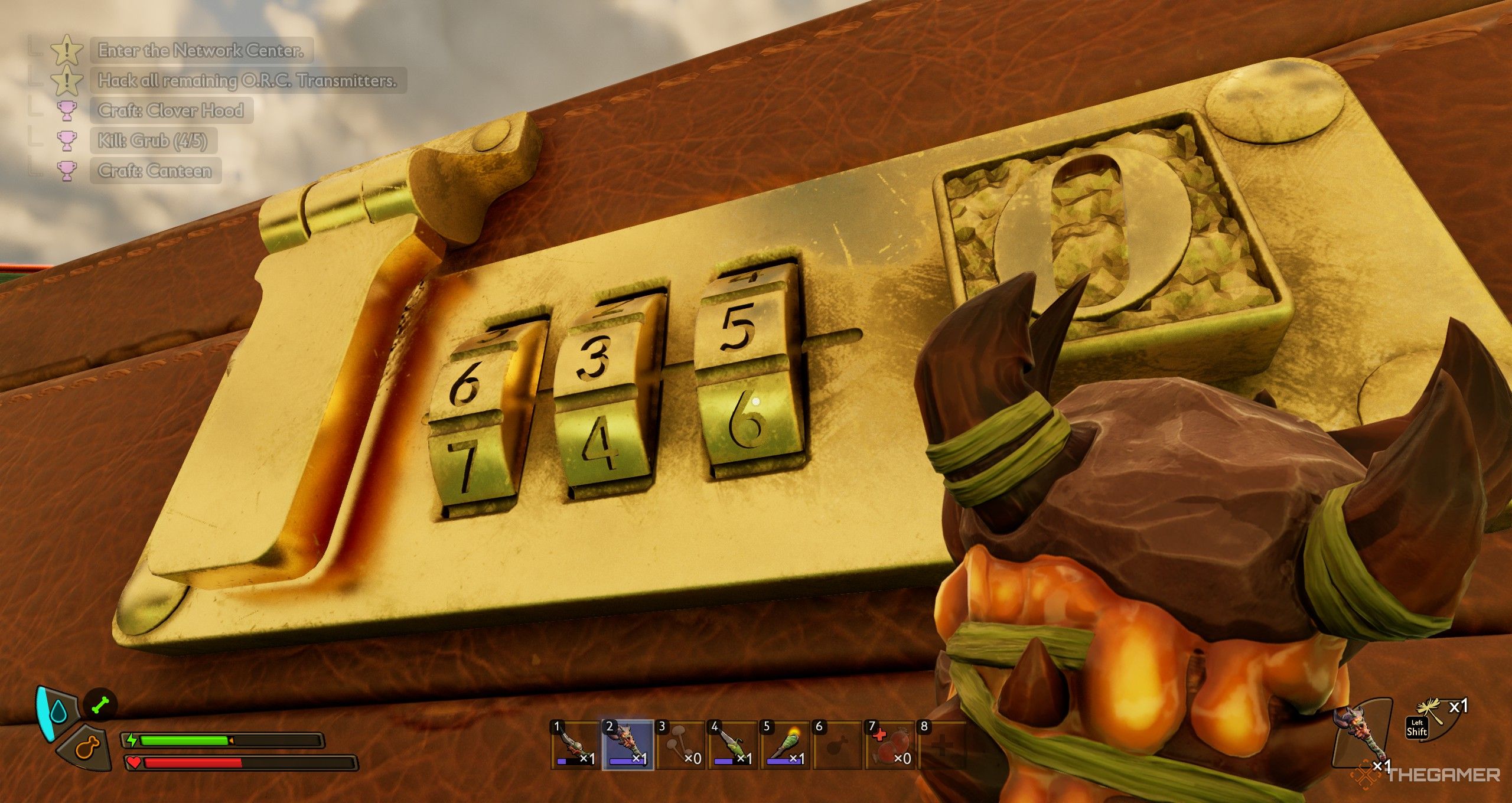 The Briefcase lock in Grounded 2.