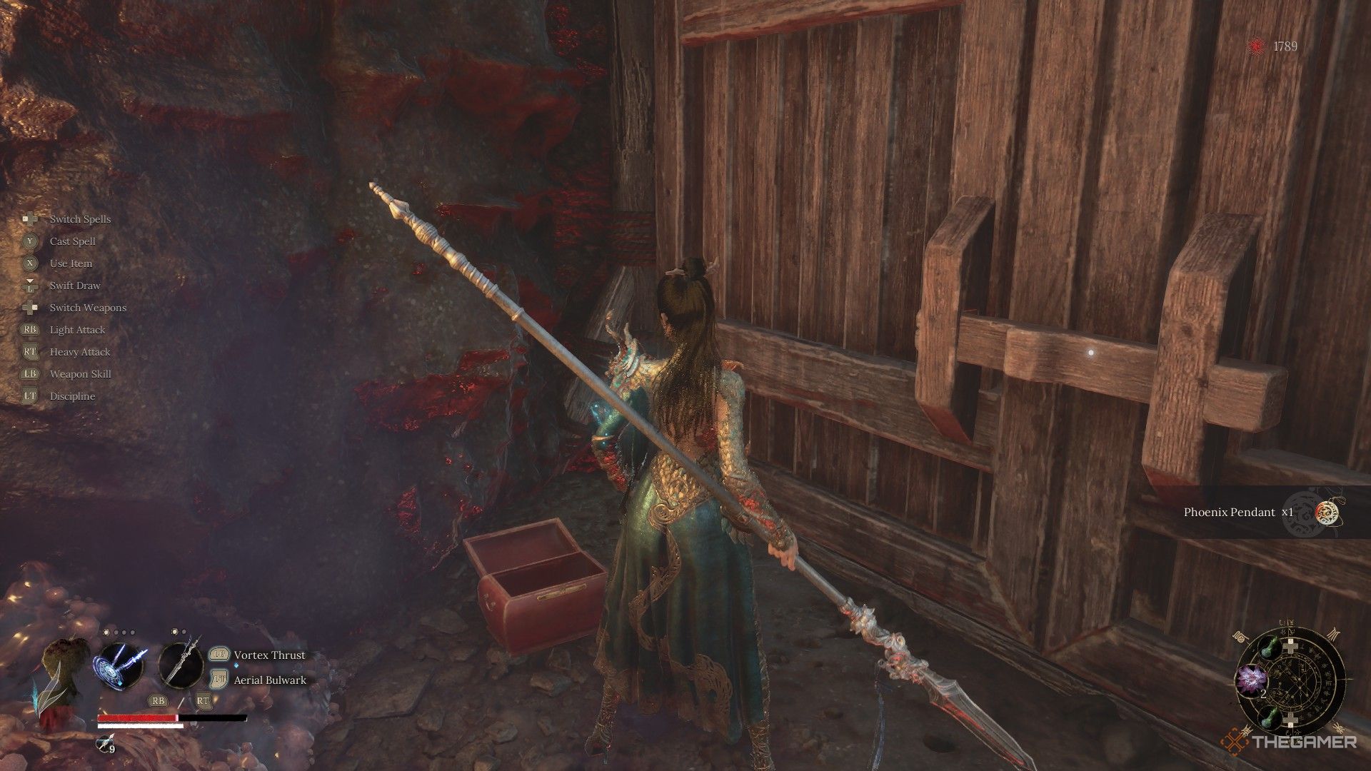 Wuchang finds a chest with the Phoenix Pendant in Wuchang: Fallen Feathers.