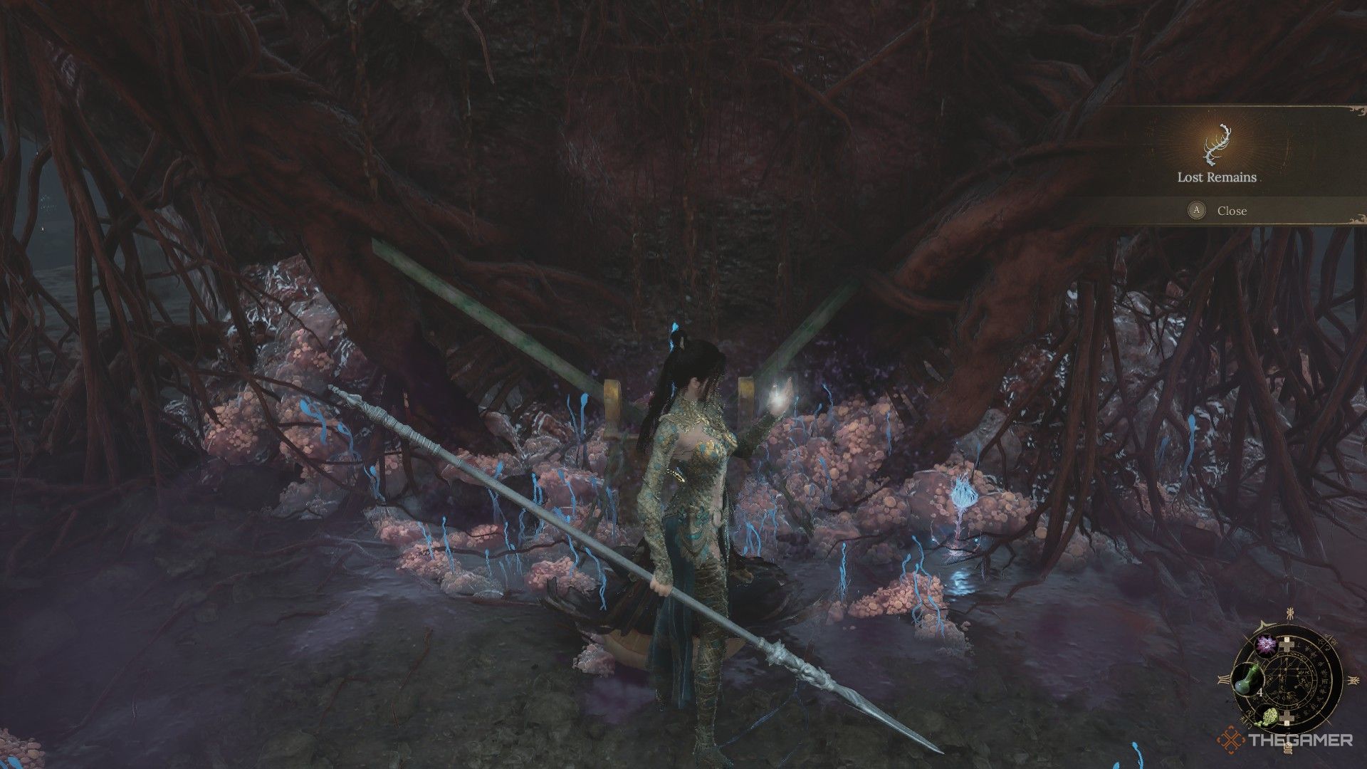 Wuchang finds Lost Remains on a corpse in the Mercury Workshop in Wuchang: Fallen Feathers.