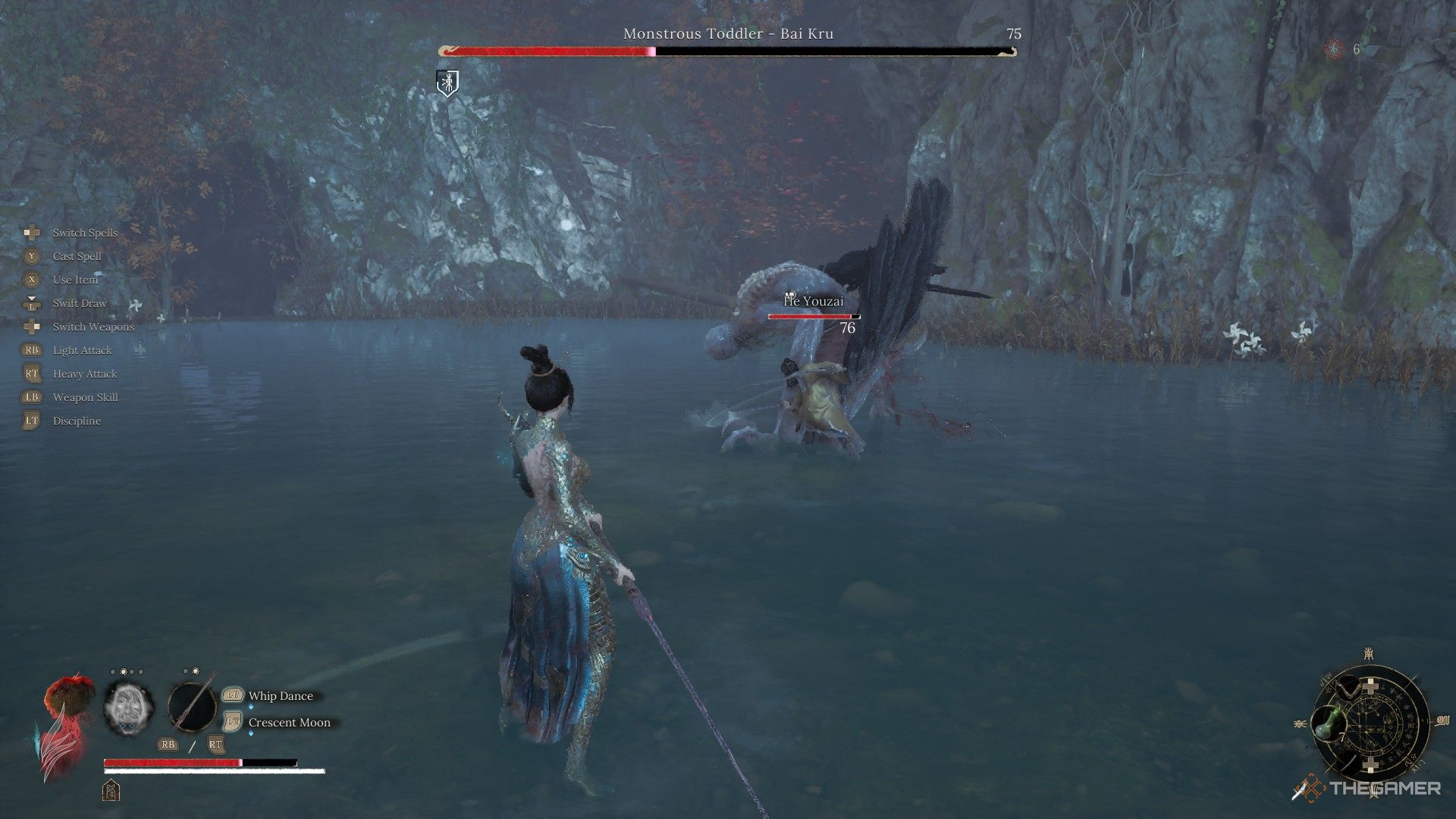 He Youzai fights Bai Kru in Wuchang: Fallen Feathers.