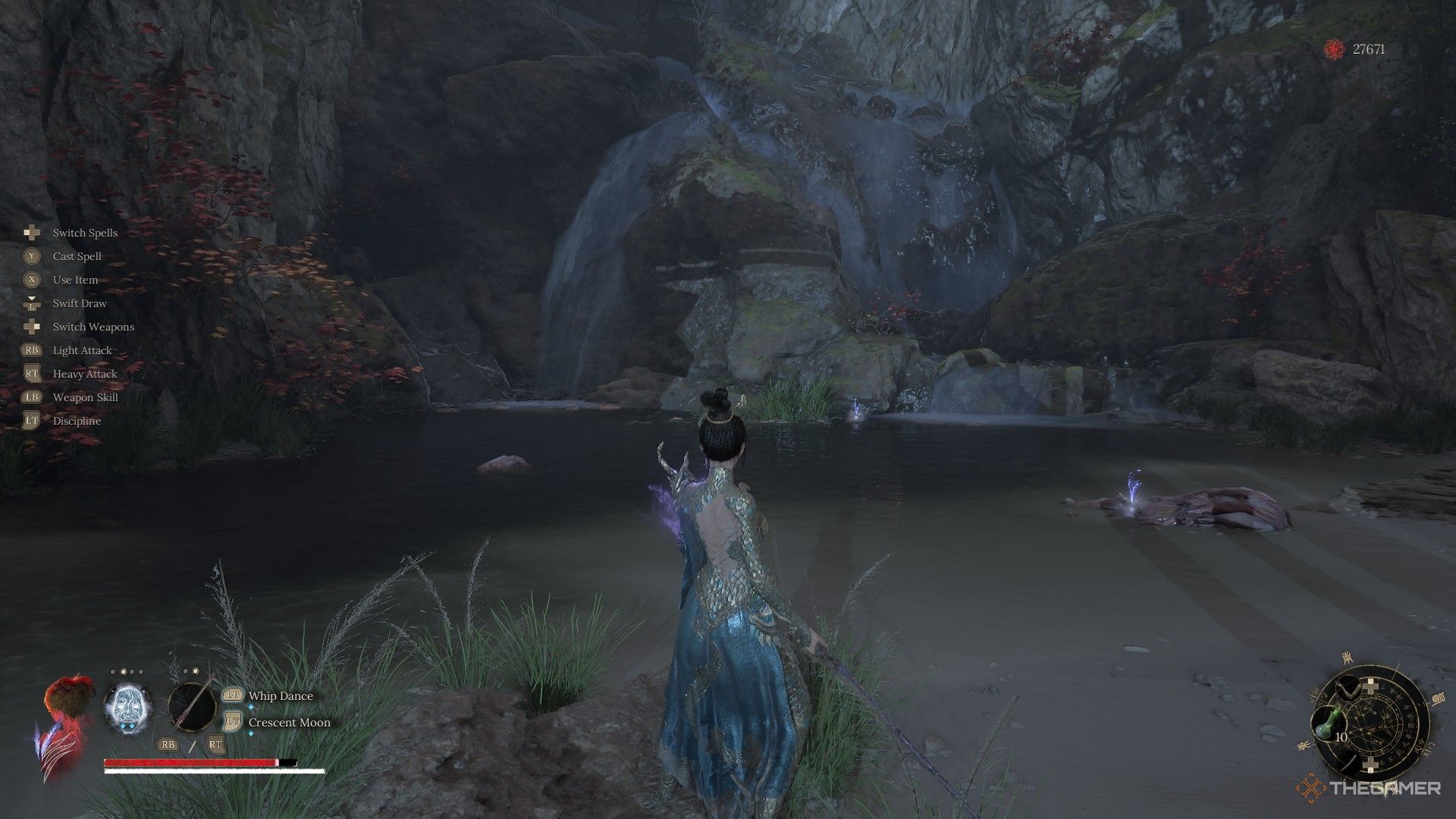 Wuchang faces the lake where the player fights Li Dingguo in Wuchang: Fallen Feathers.