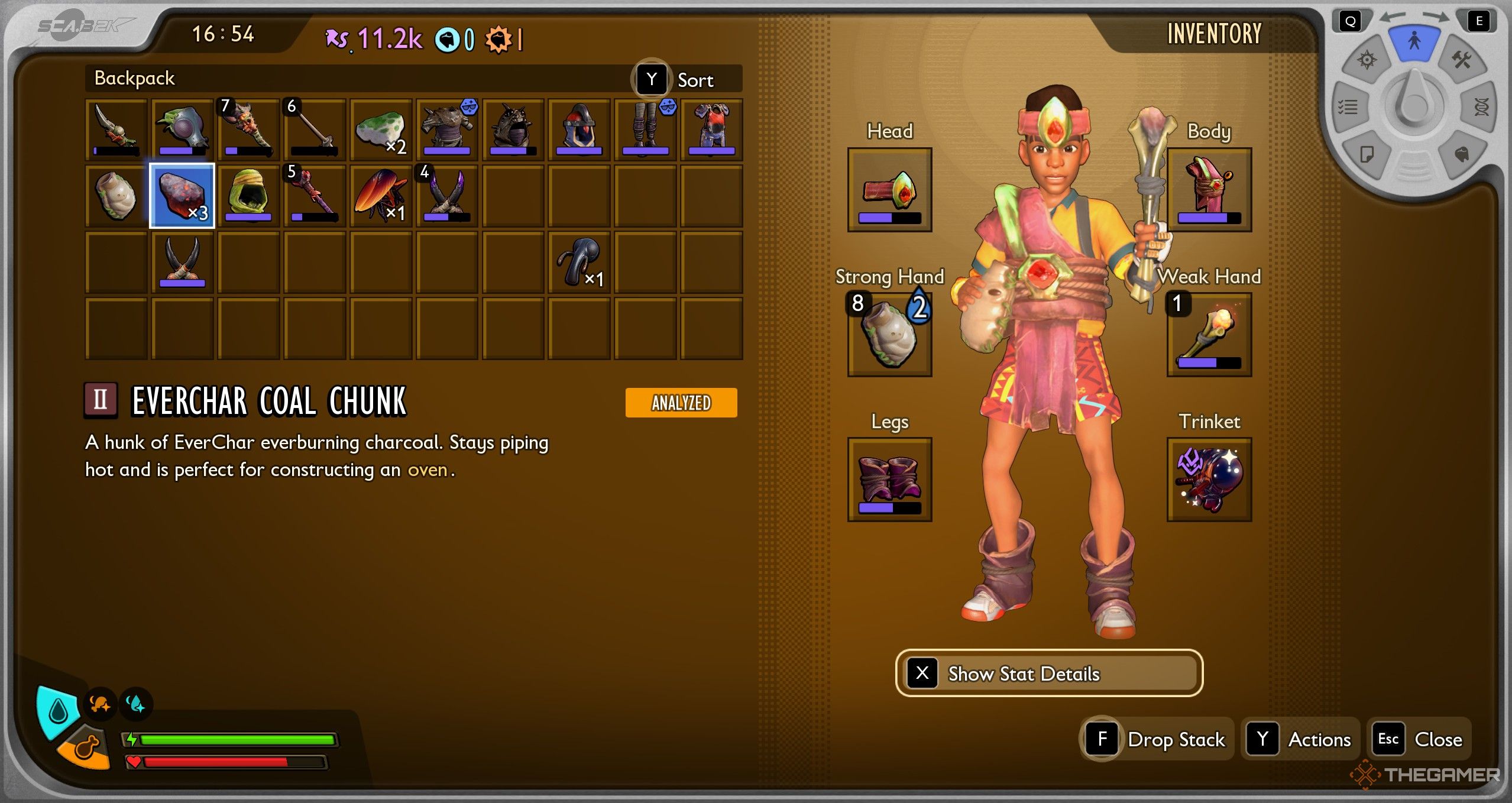 Wearing all of the Sizzling Armour in Grounded 2.