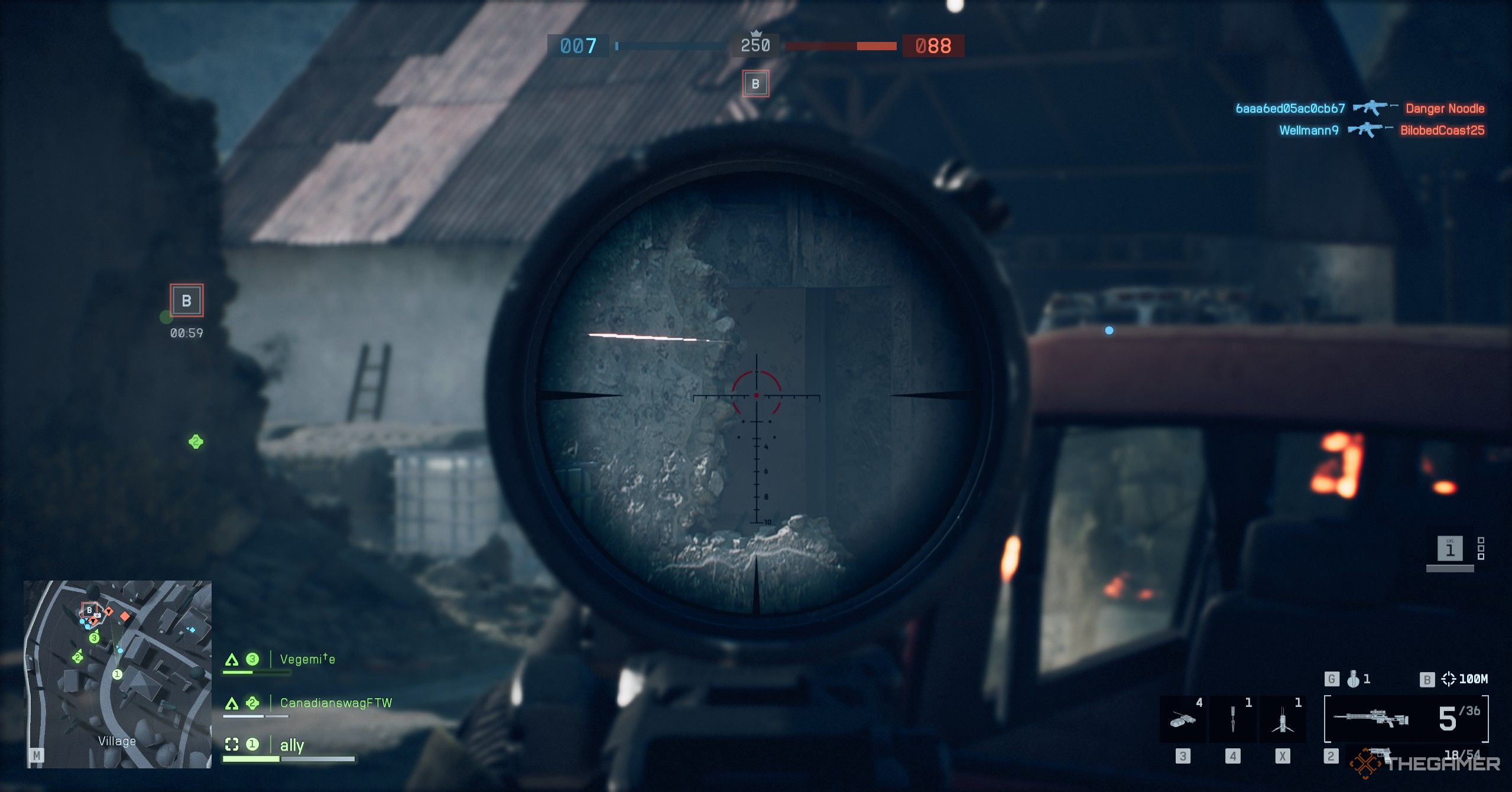 Player aiming in Battlefield 6.