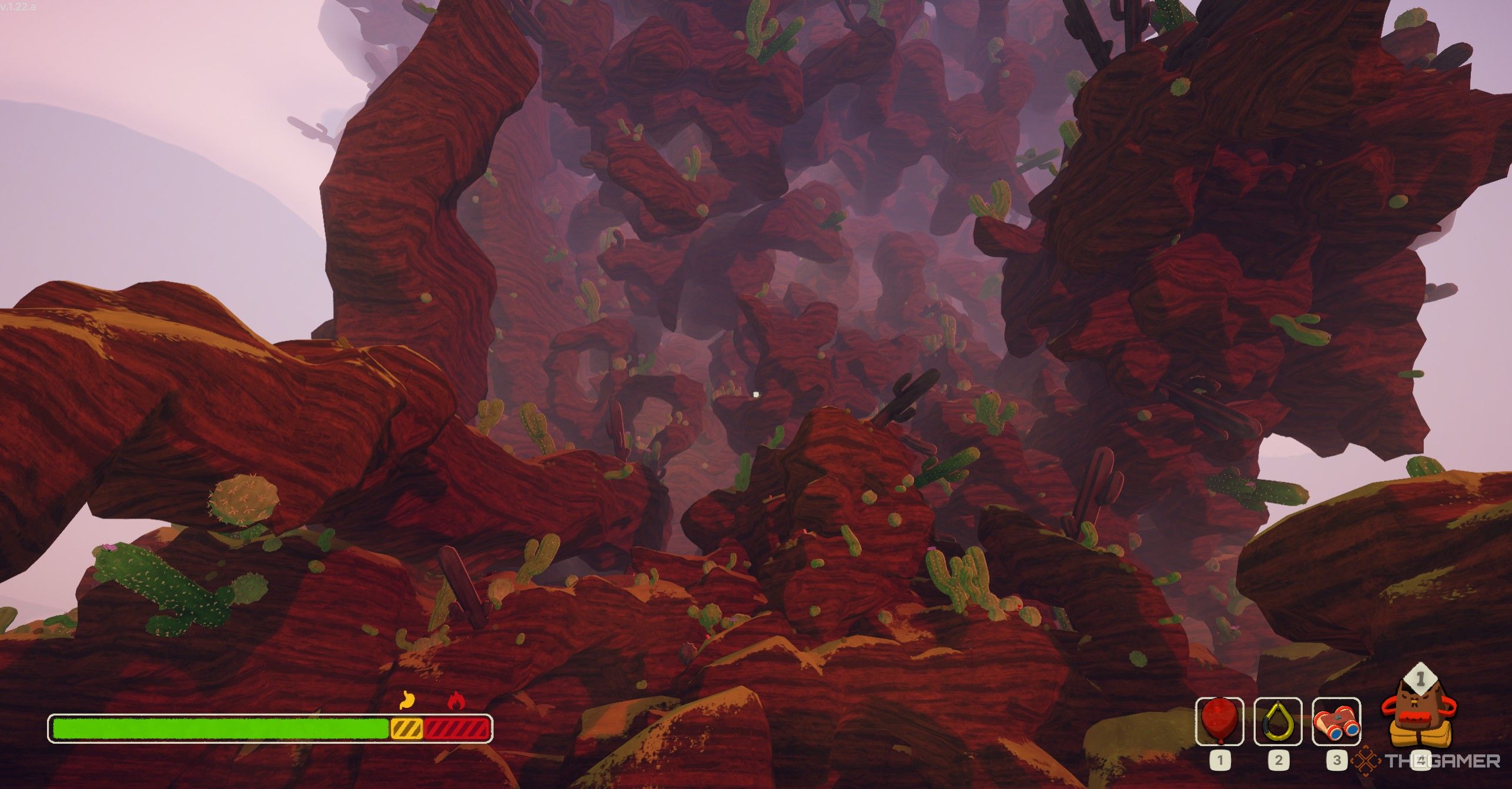 The mountainous part of the Mesa biome in Peak.