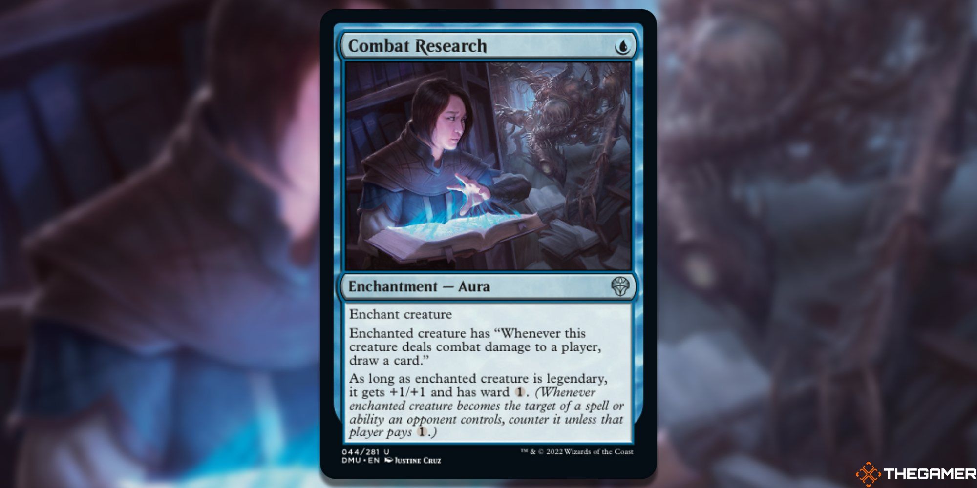 The Combat Research card, from Magic: The Gathering's Dominaria United.