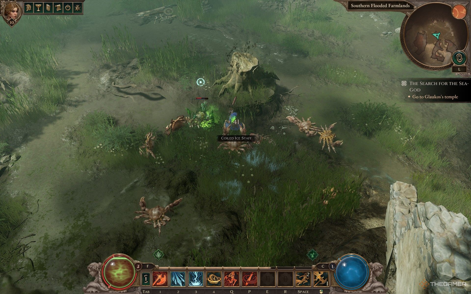 A character being Plagued in Titan Quest 2.