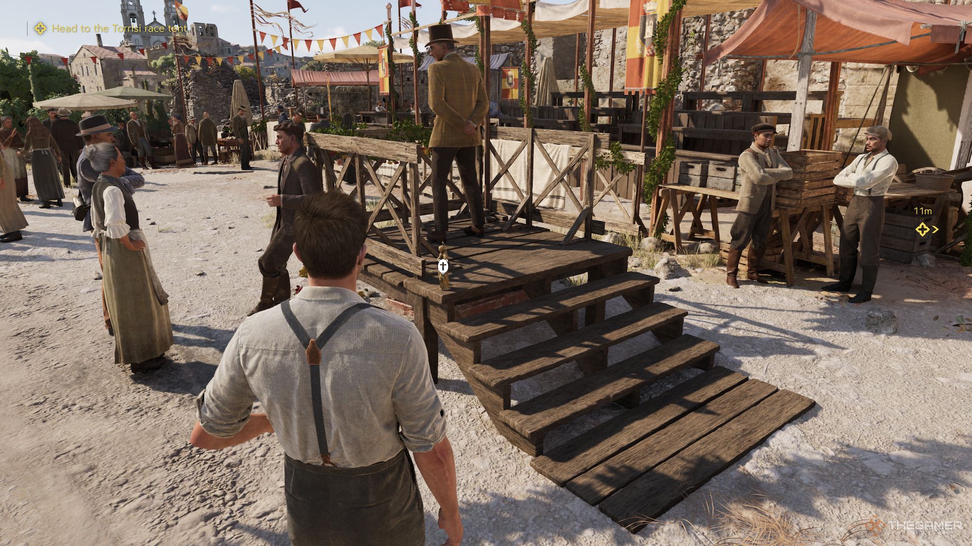 A charm at the top of some podium stairs in Mafia The Old Country.
