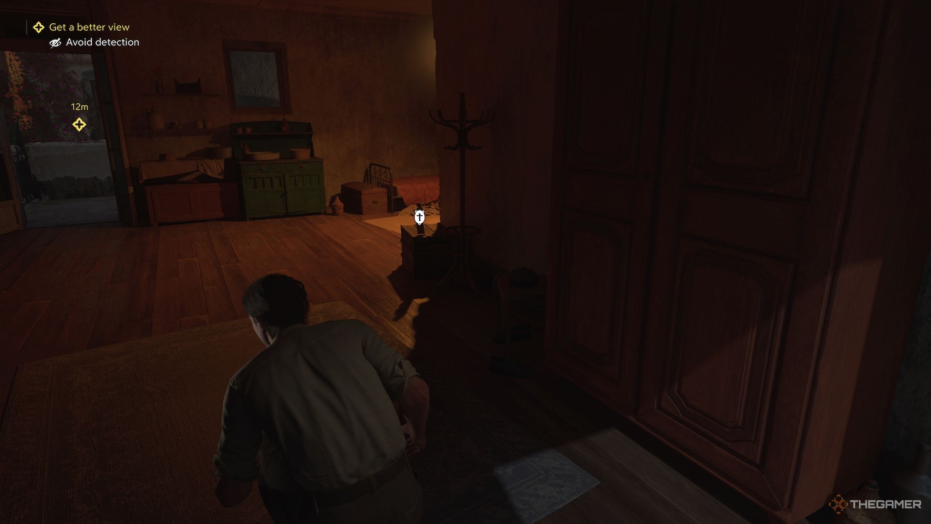 A charm inside a bedroom in Mafia The Old Country.