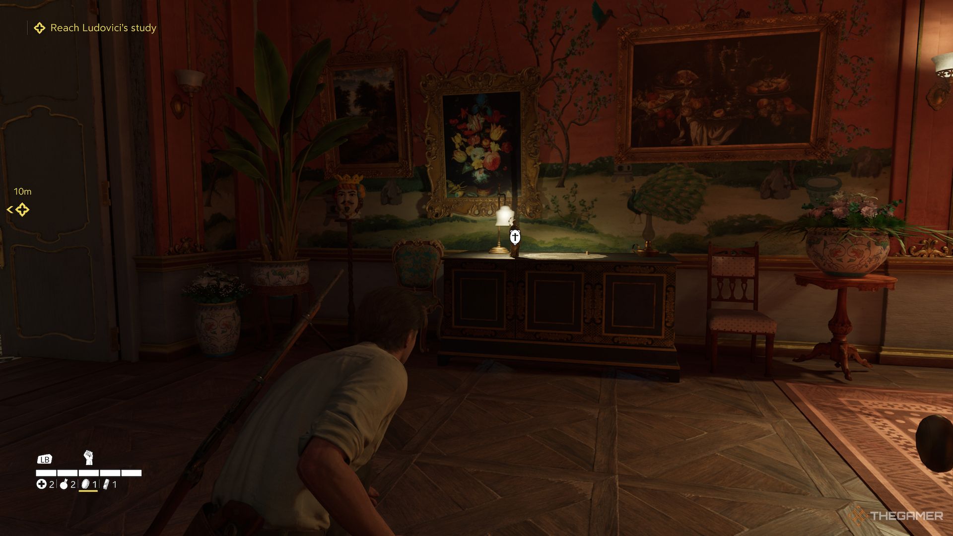 A charm inside of Ludovici's Villa in Mafia The Old Country.