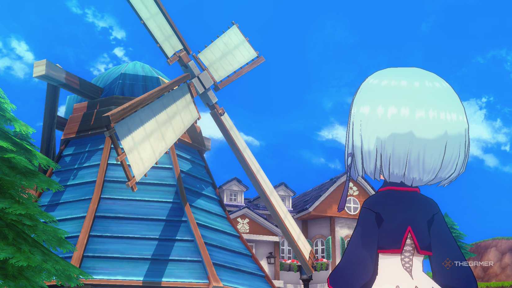 A windmill in Story of Seasons Grand Bazaar.