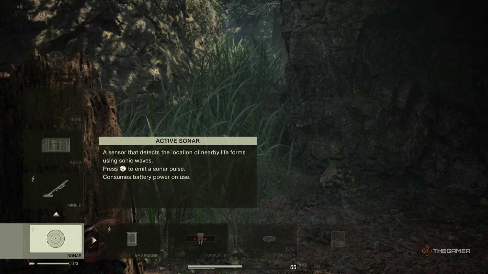 Active Sonar in Metal Gear Solid Delta Snake Eater.