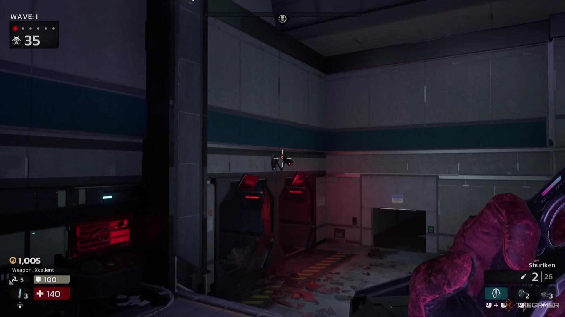 Aiming at a camera in Killing Floor 3.