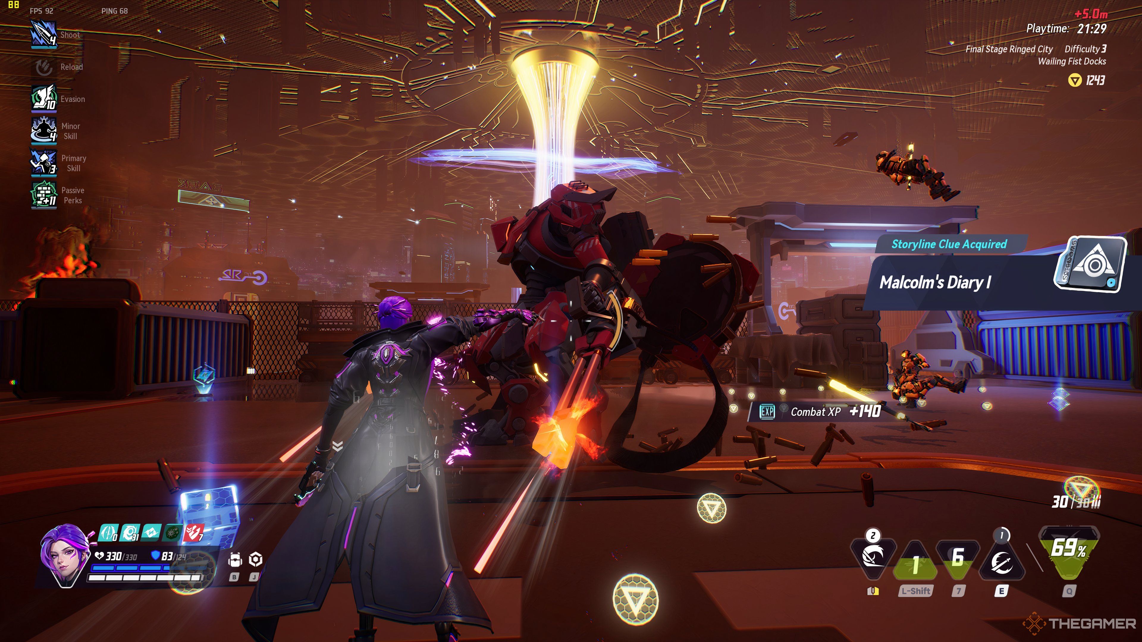Blade beating Malcom Boss in Terminull Brigade.