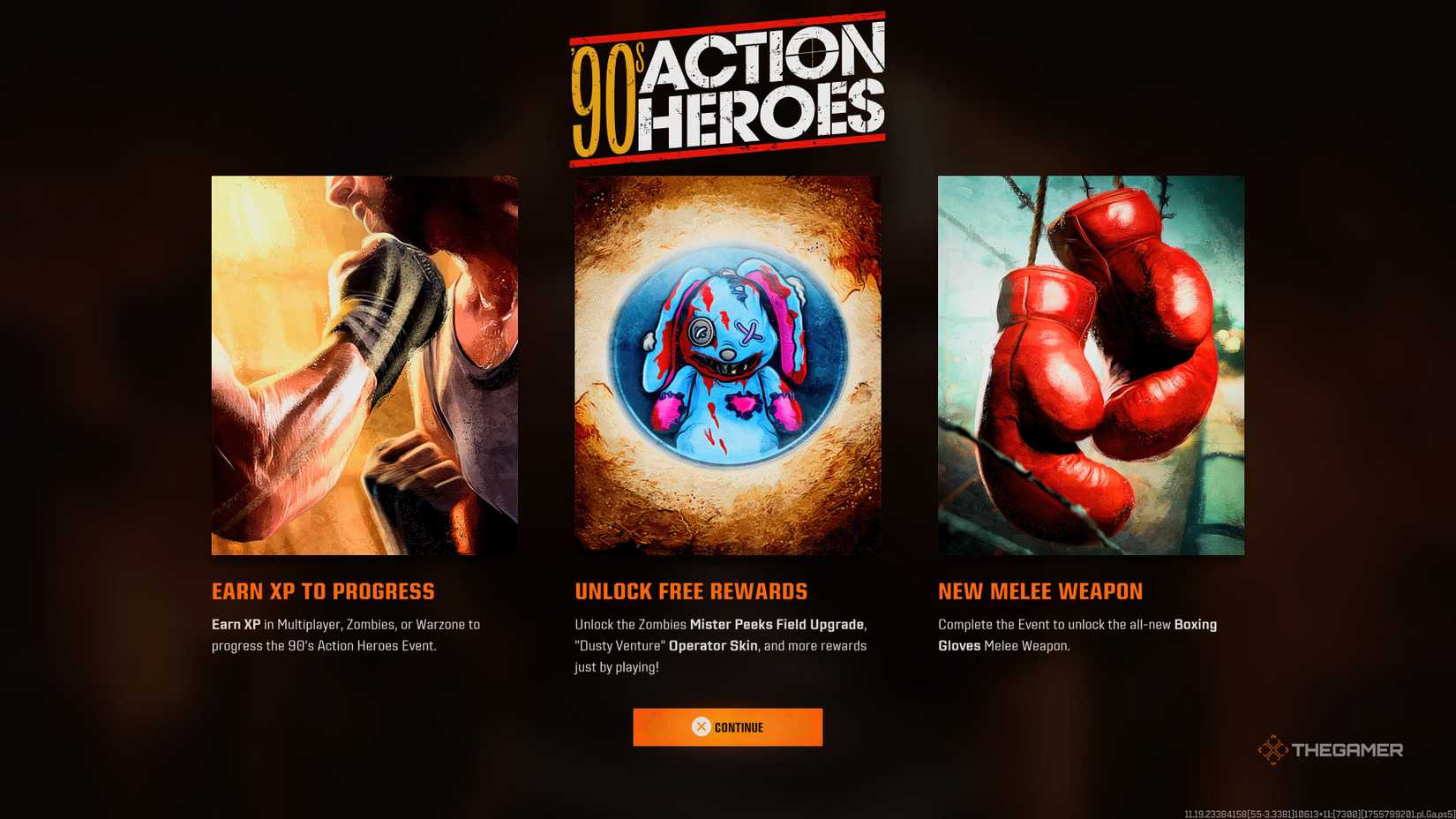 The rules for Black Ops 6 event '90s Action Heroes.