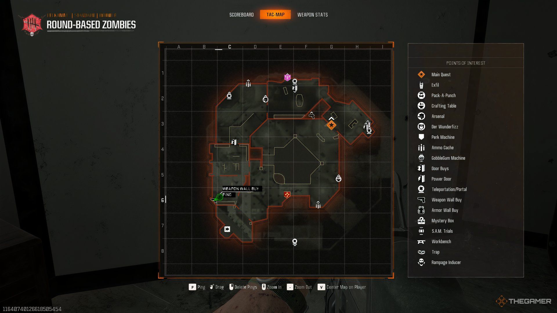 The player at the Buy Wall of the Tsarkov 7.62 on the map for Call of Duty: Black Ops 6 Zombies.