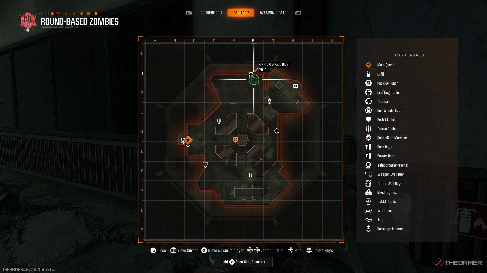The player's postion highlighted near the Second Level II Armor Vest in Call of Duty: Black Ops 6.