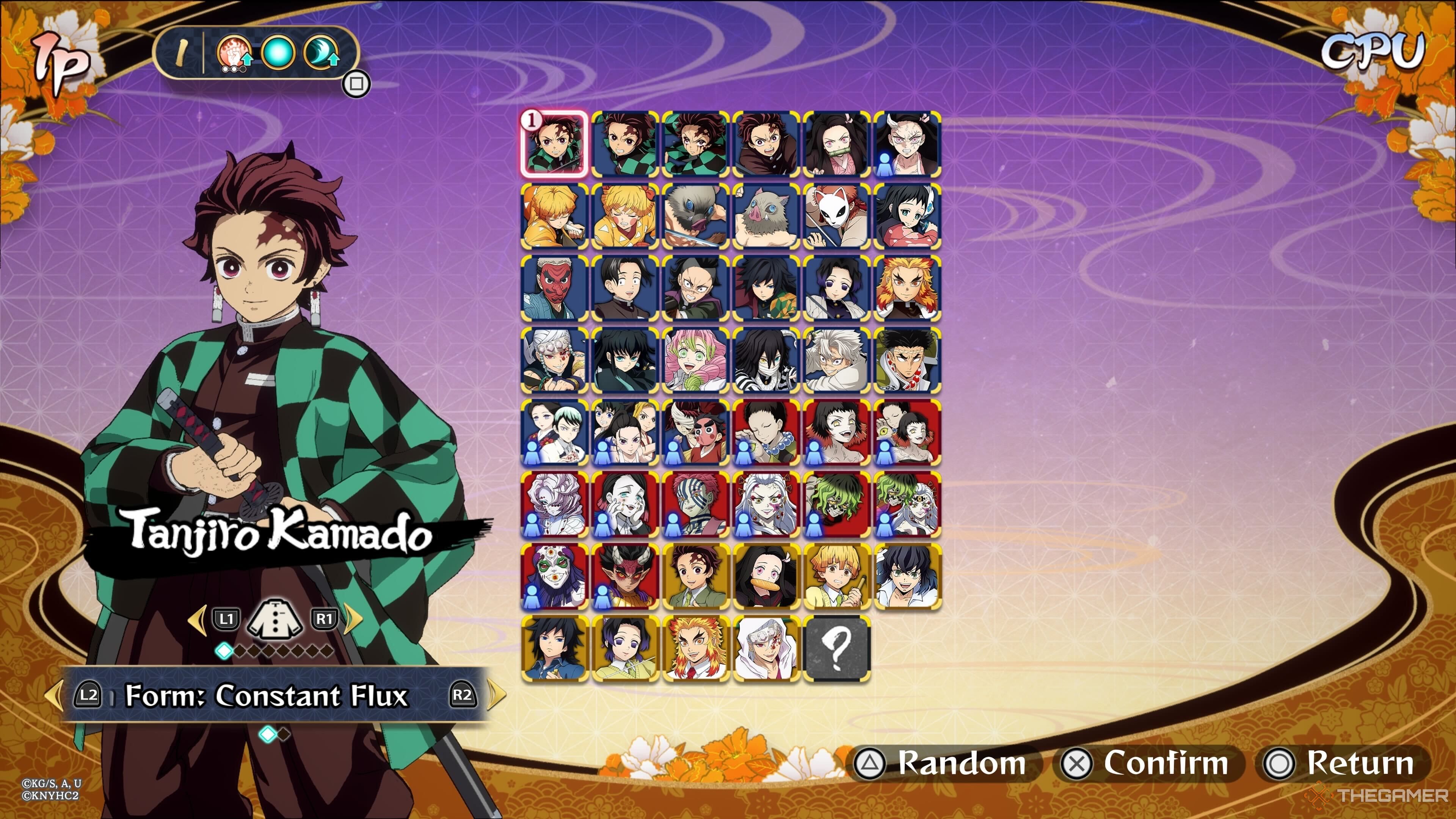 The full roster in Demon Slayer: The Hinokami Chronicles 2.