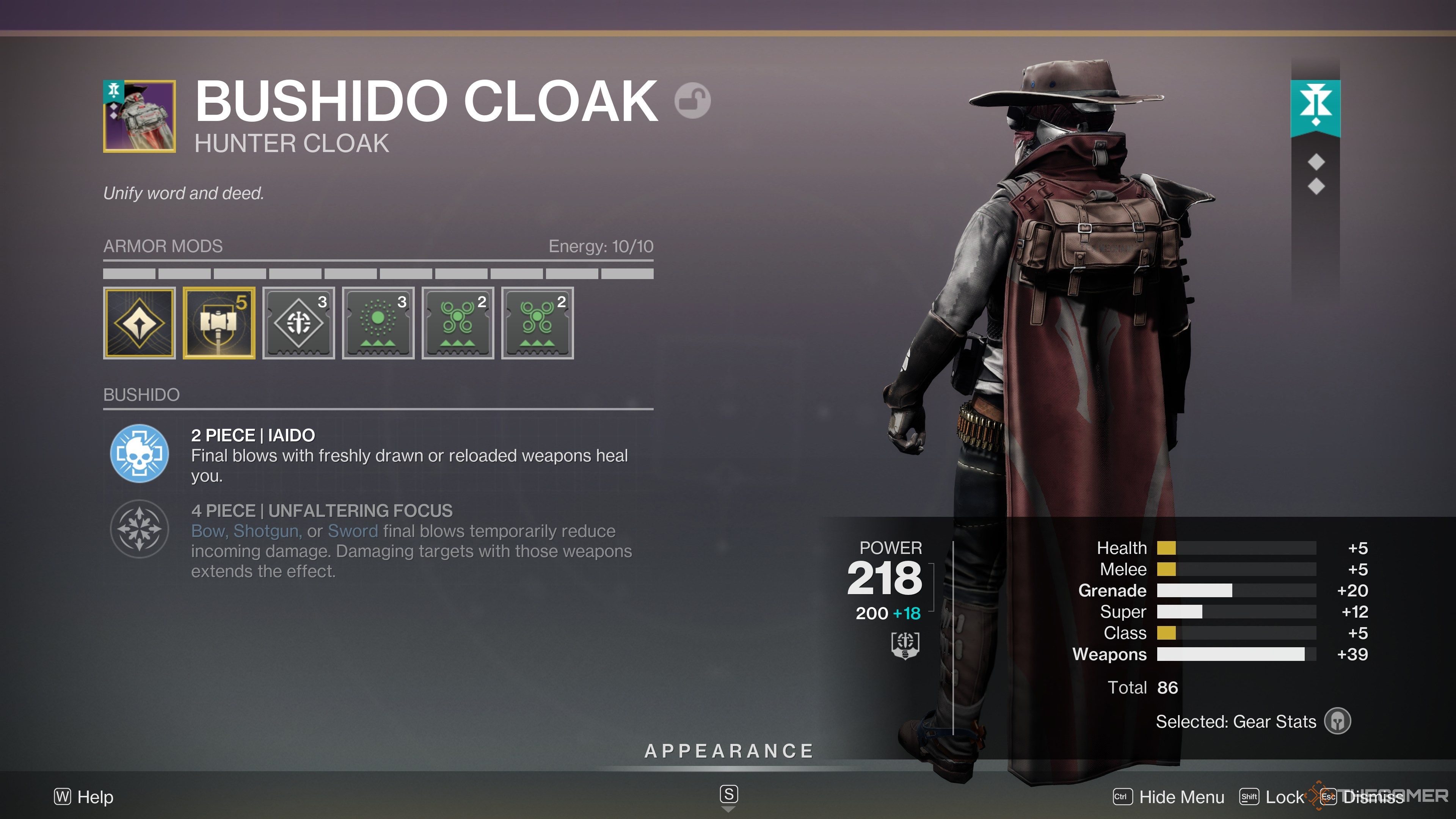 Destiny 2 T2 Cape