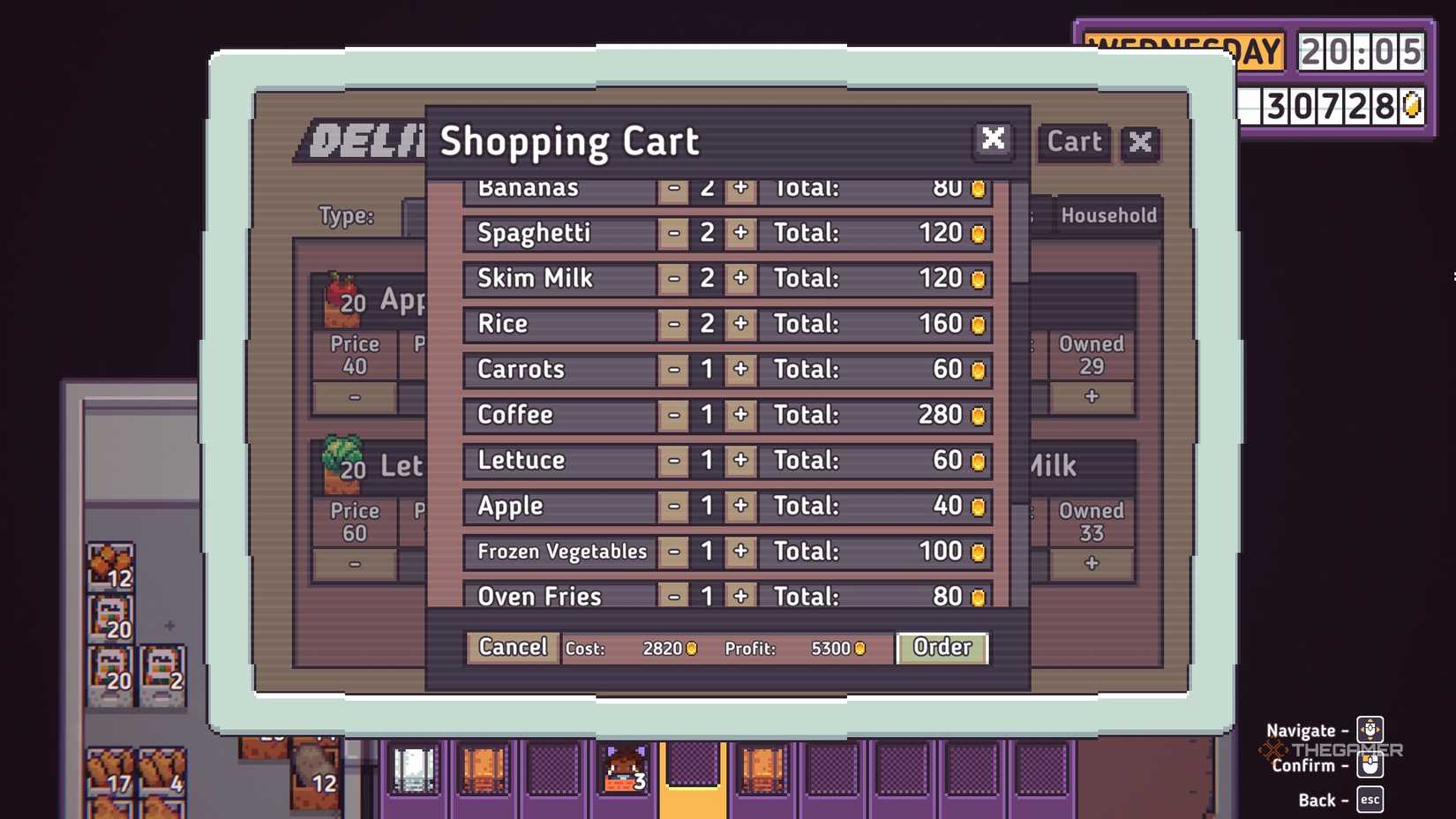 Discounty shopping list.