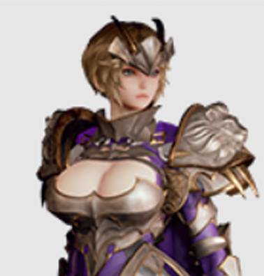 Dungeon Stalkers Hilda's purple Twitch armor Icon.