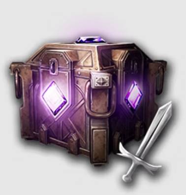 Dungeon Stalkers Rare Weapon Selector Chest Icon.