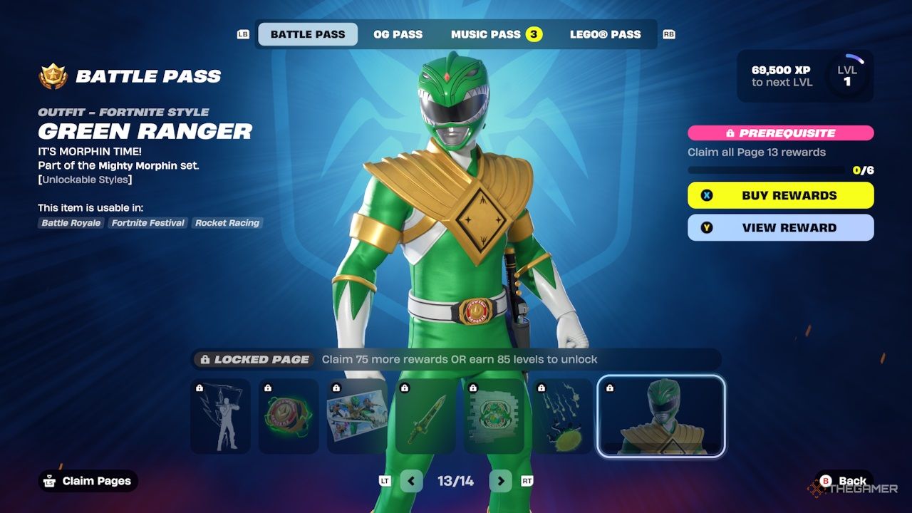 Fortnite Chapter 6 Season 4 - Battle Pass page 13.