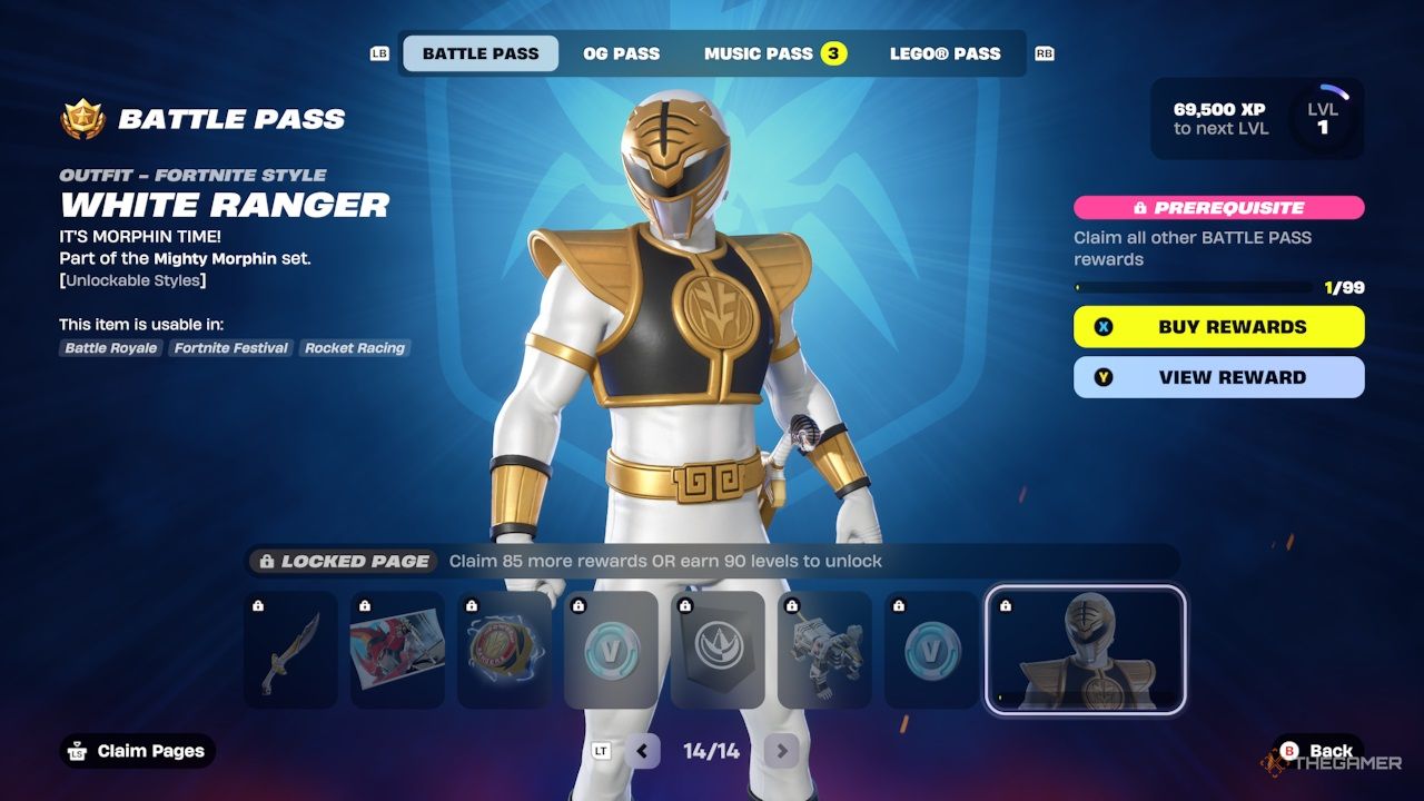 Fortnite Chapter 6 Season 4 - Battle Pass page 14.