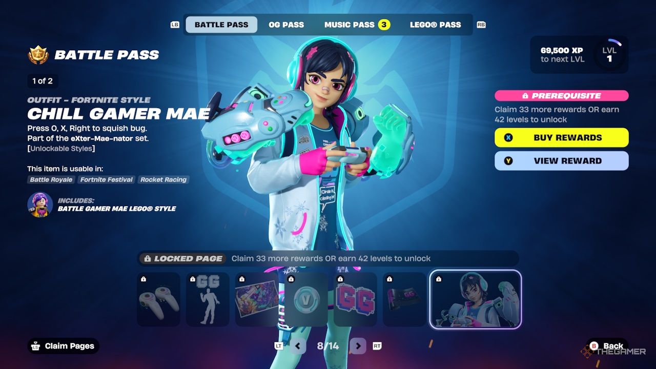 Fortnite Chapter 6 Season 4 - Battle Pass page eight.