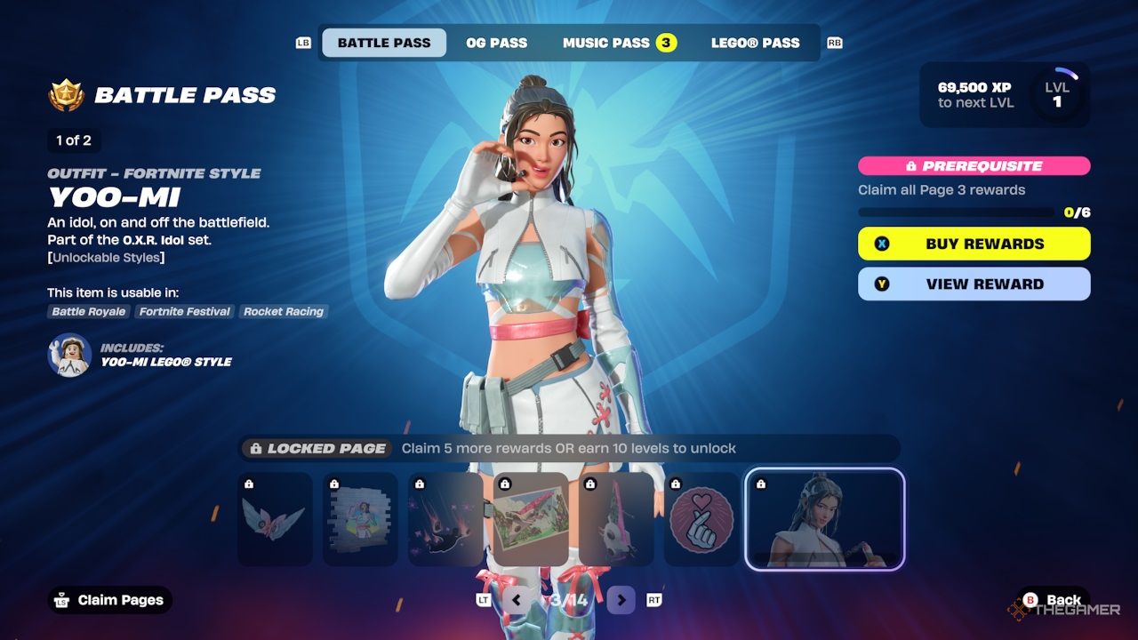 Fortnite Chapter 6 Season 4 - Battle Pass page three.